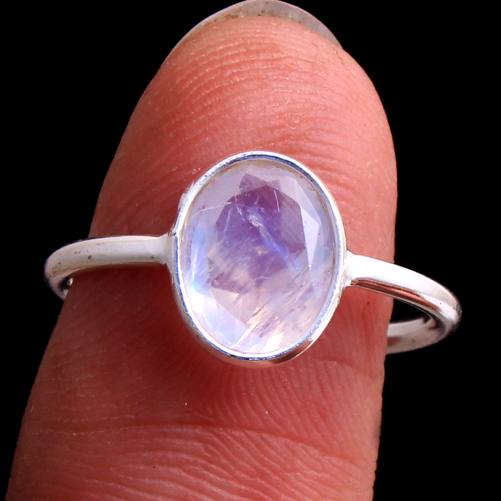 925 Sterling Silver Elegant Ring Moonstone Ring Silver Ring