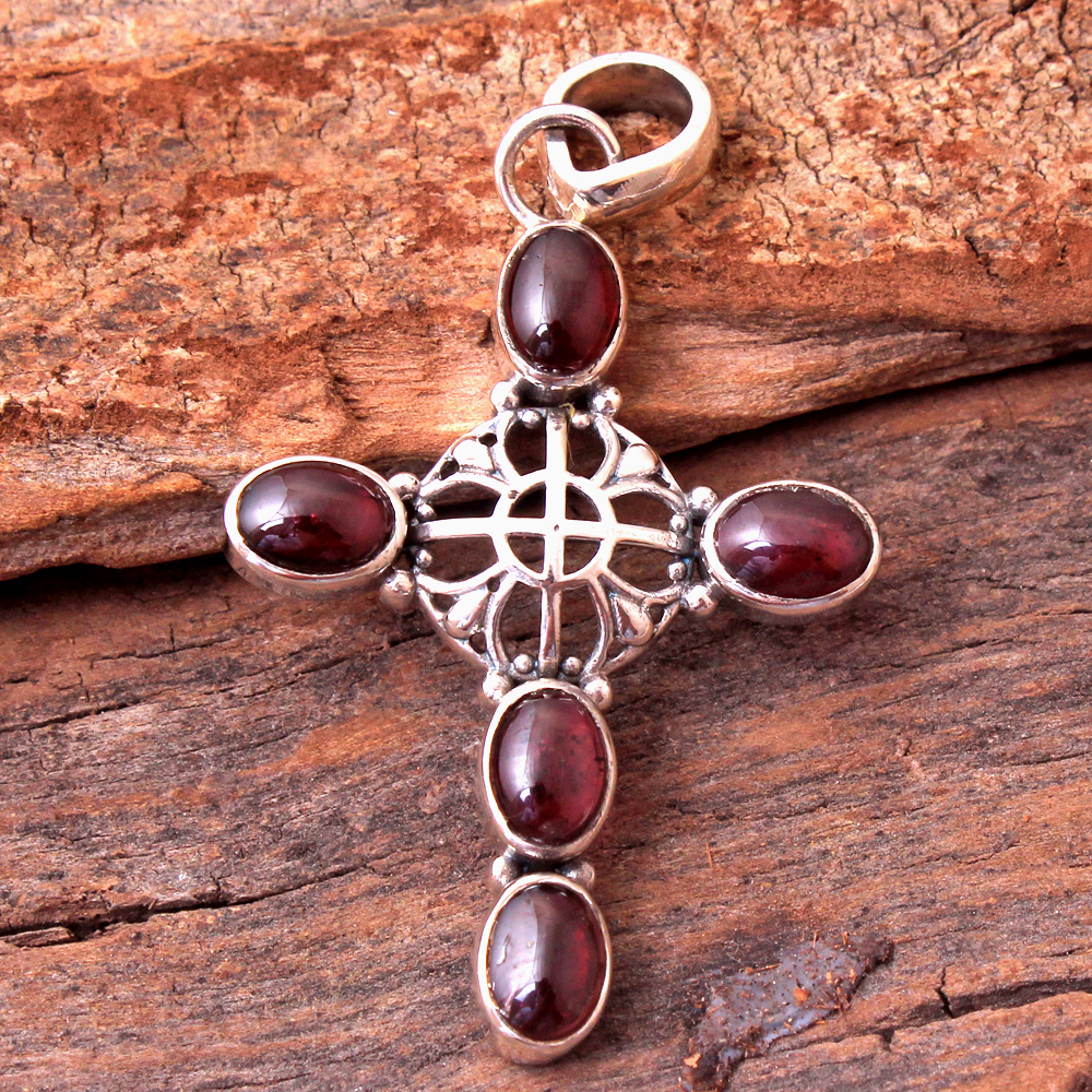 925 Stamped 925 Sterling Silver Amethyst Jewelry Anniversary Gift Cross Design Pendant Gemstone Pendant Gifts For Her Silver Charm Jewelry Silver Jewelry Silver Pendant