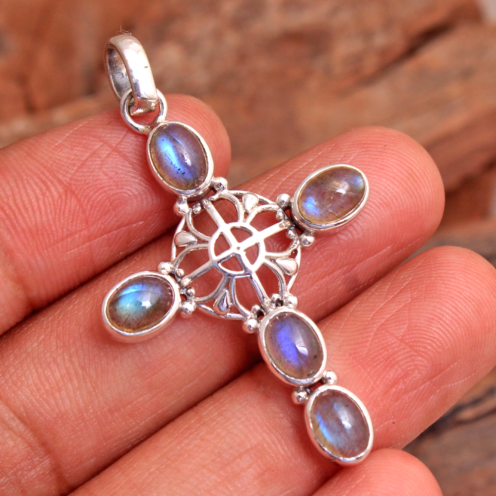 925 Stamped 925 Sterling Silver Amethyst Jewelry Anniversary Gift Cross Design Pendant Gemstone Pendant Gifts For Her Silver Charm Jewelry Silver Jewelry Silver Pendant