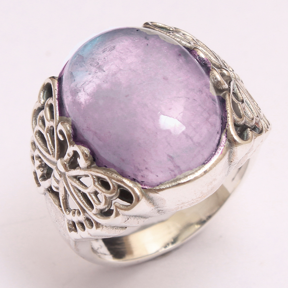 Butterfly Design Ring Gemstone Ring Handmade Jewelry Moonstone Ring Oval Shape Gemstone Silver Ring Statement Jewelry Women Jewelry