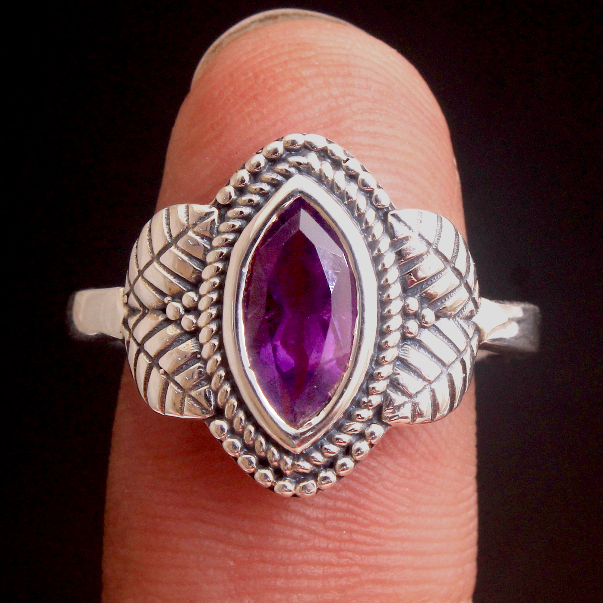 Amethyst Ring Anniversary Gift Christmas Gift Engagement Gift Gemstone Jewelry Gift For Her Gift For Mom Gifts For Her Graduation Gift Jewelry For You New Year Gift Silver Charm Jewelry Silver Ring Thanksgiving Gift Valentine's Day Gift Wedding Gift