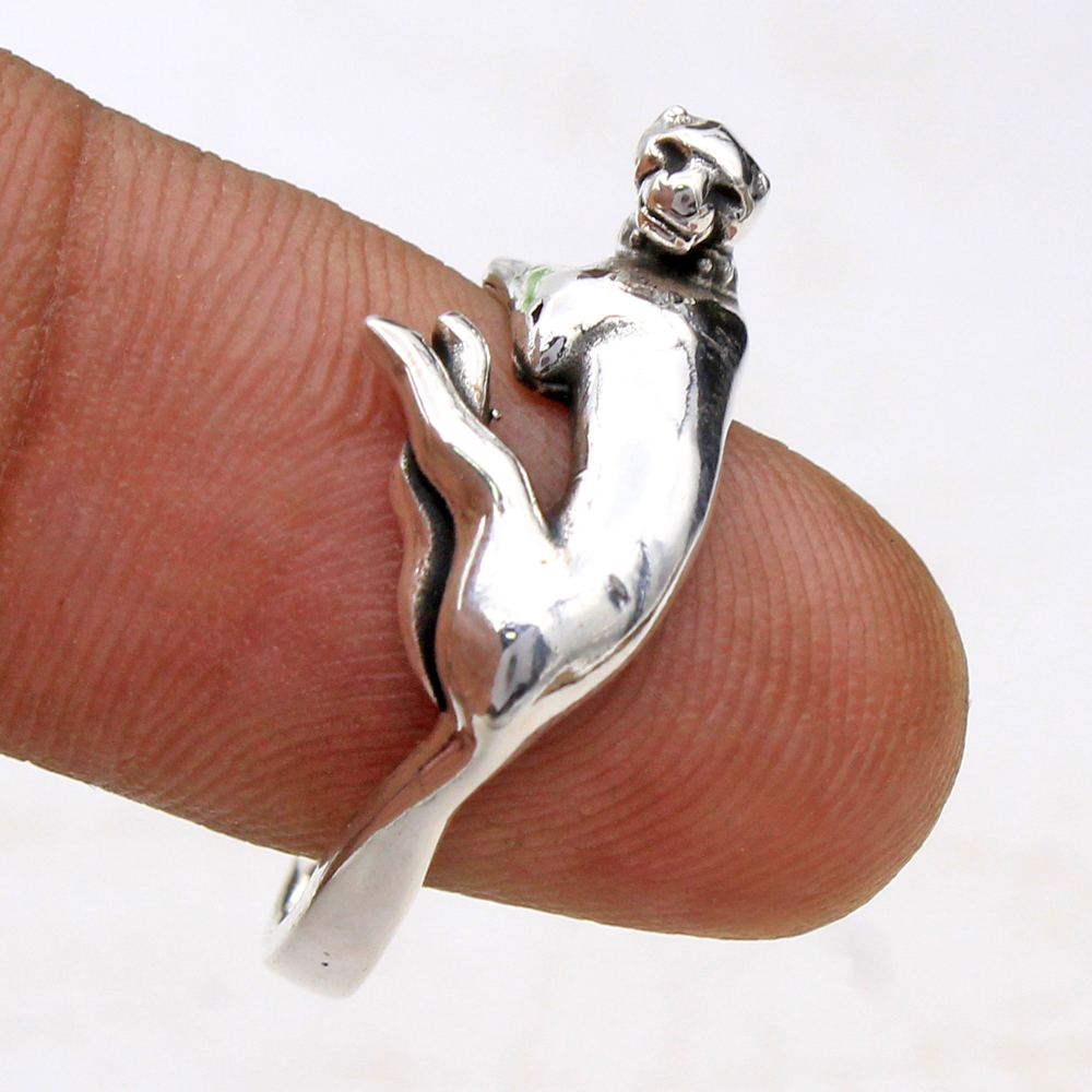 Leopard Ring Men's Ring Silver Charm Jewelry Silver Ring
