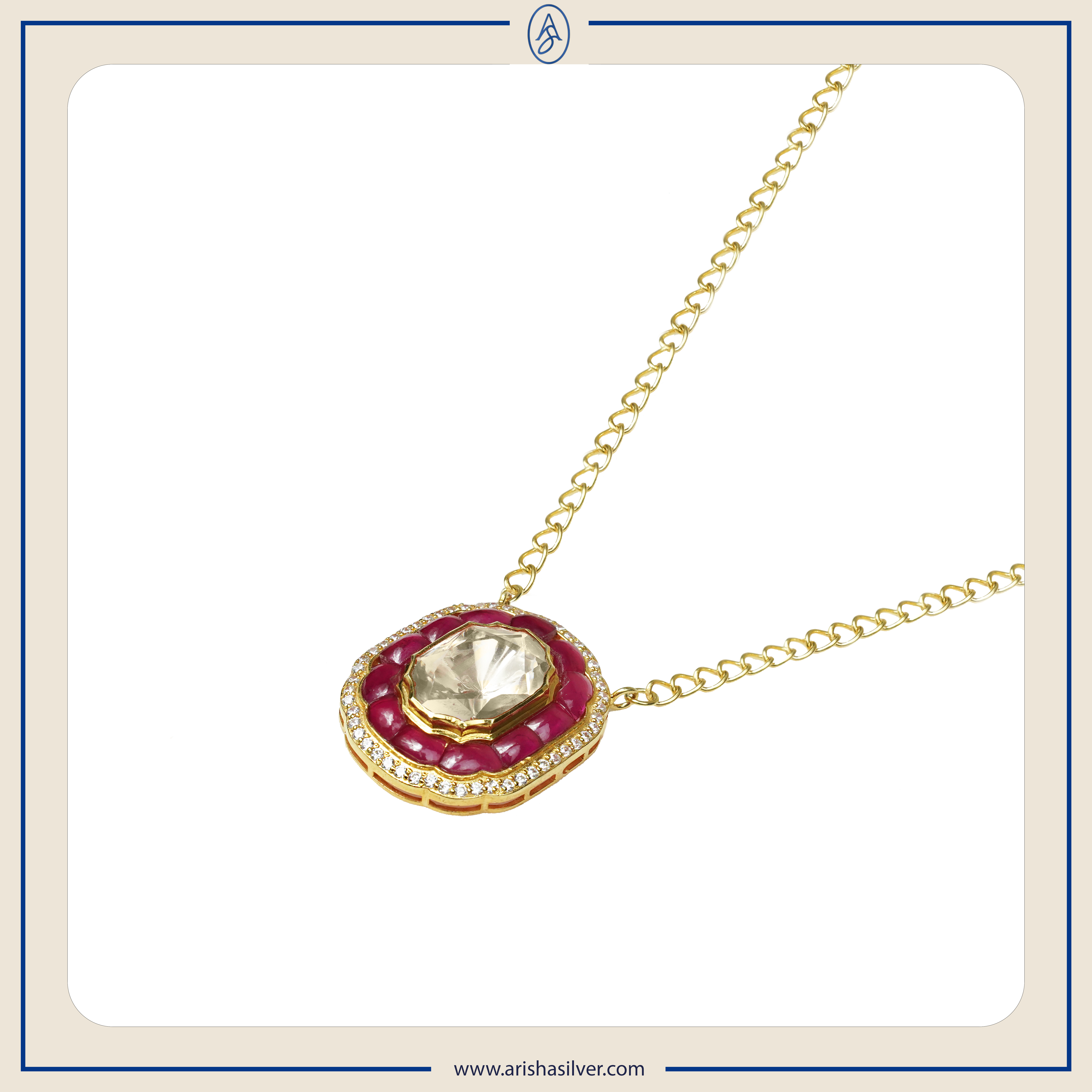 Ethnic Jewelry Indian Kundan Jewelry Moissanite Necklace Silver Jewelry Women Jewelry