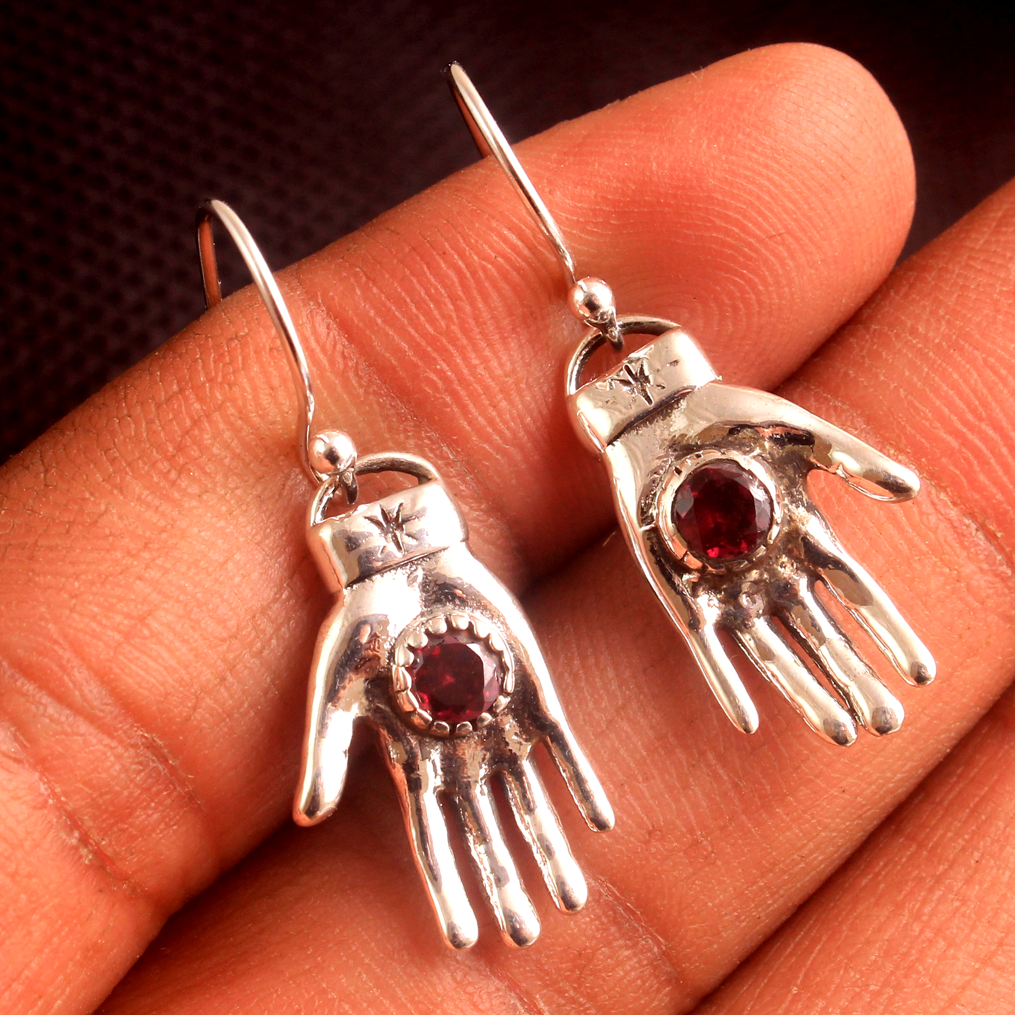 Designer Earring Gift For Her Gift For Mom Hand Earring Handmade Jewelry Silver Earring Silver Jewelry Women Jewelry