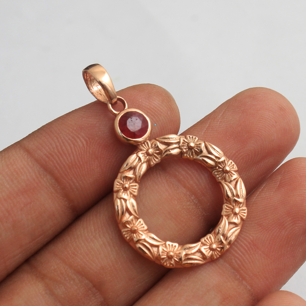 Gift For Her Handmade Jewelry Pendant Earring Set Rose Gold Plated Jewelry Silver Jewelry Women Jewelry
