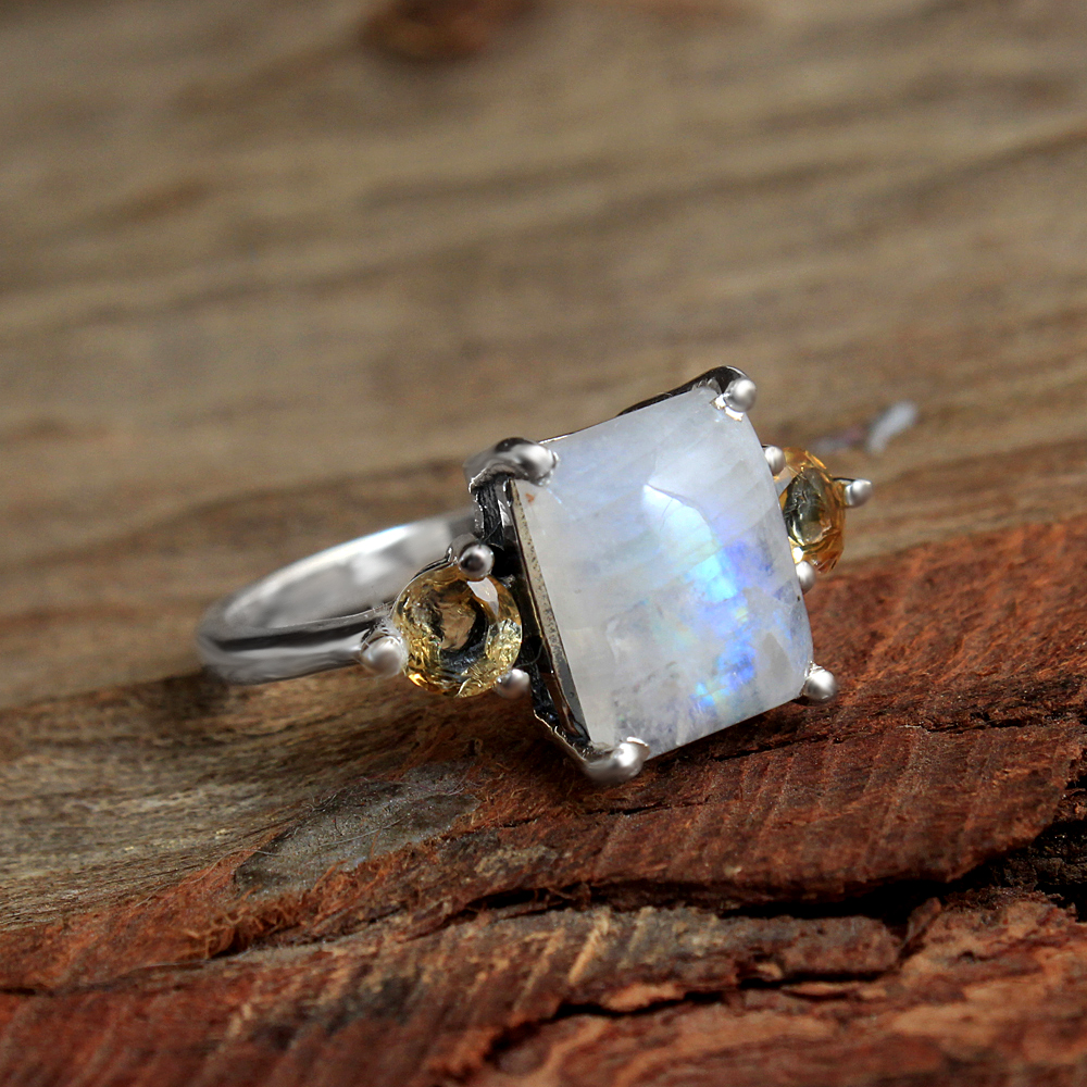 Birthstone Ring Citrine Ring Fashion Jewelry Handmade Jewelry Silver Ring Statement Ring Women Jewelry