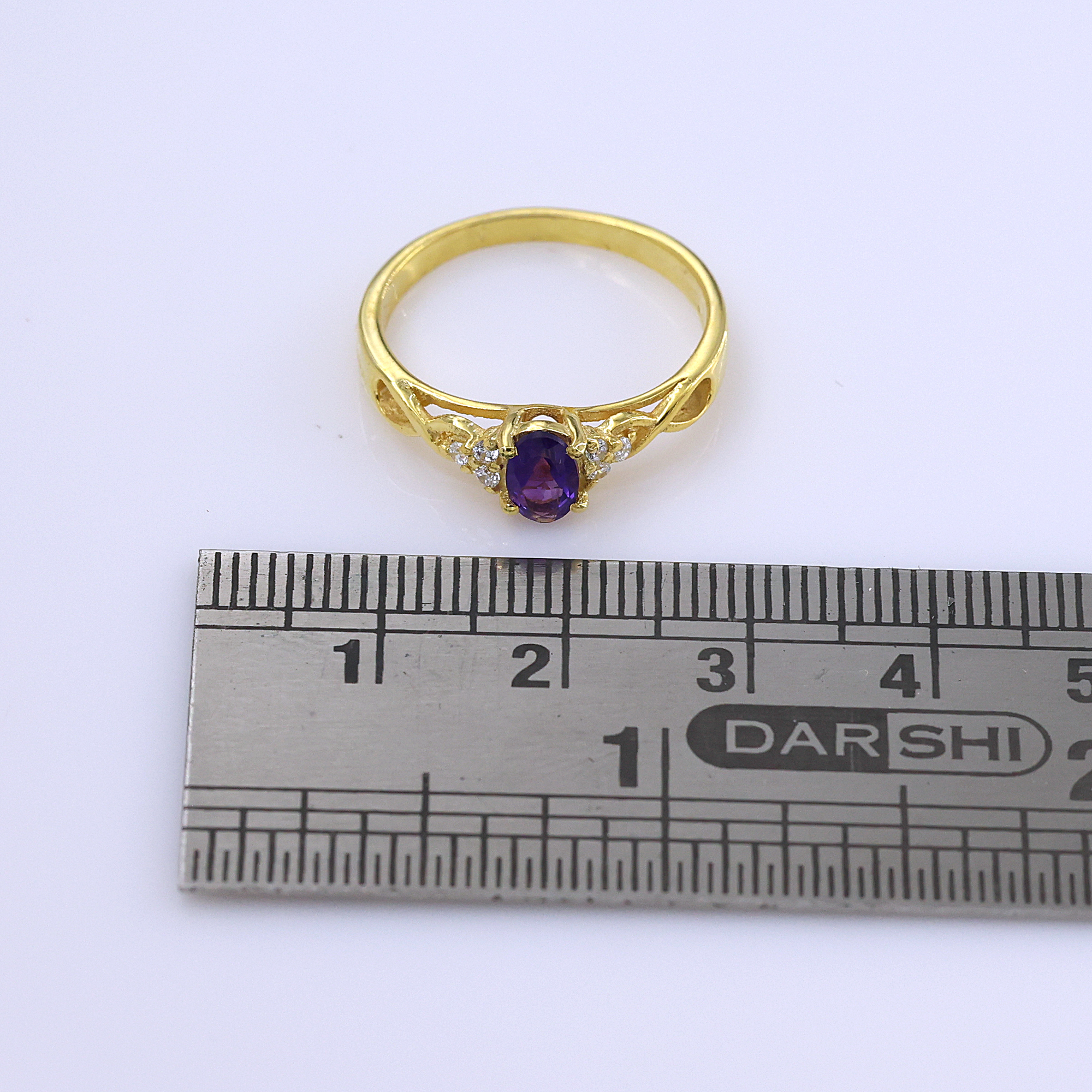 925 Sterling Silver Amethyst Ring Anniversary Gift Birthday Gift Birthstone Jewelry Christmas Gift Easter Gift Engagement Ring Gift For Her Gold Plated Jewelry Graduation Gift Handmade Jewelry Handmade Ring Indian Ethnic Jewelry Silver  Ring Valentines Gift Weddding Ring Yellow Gold Plating Zircon Ring