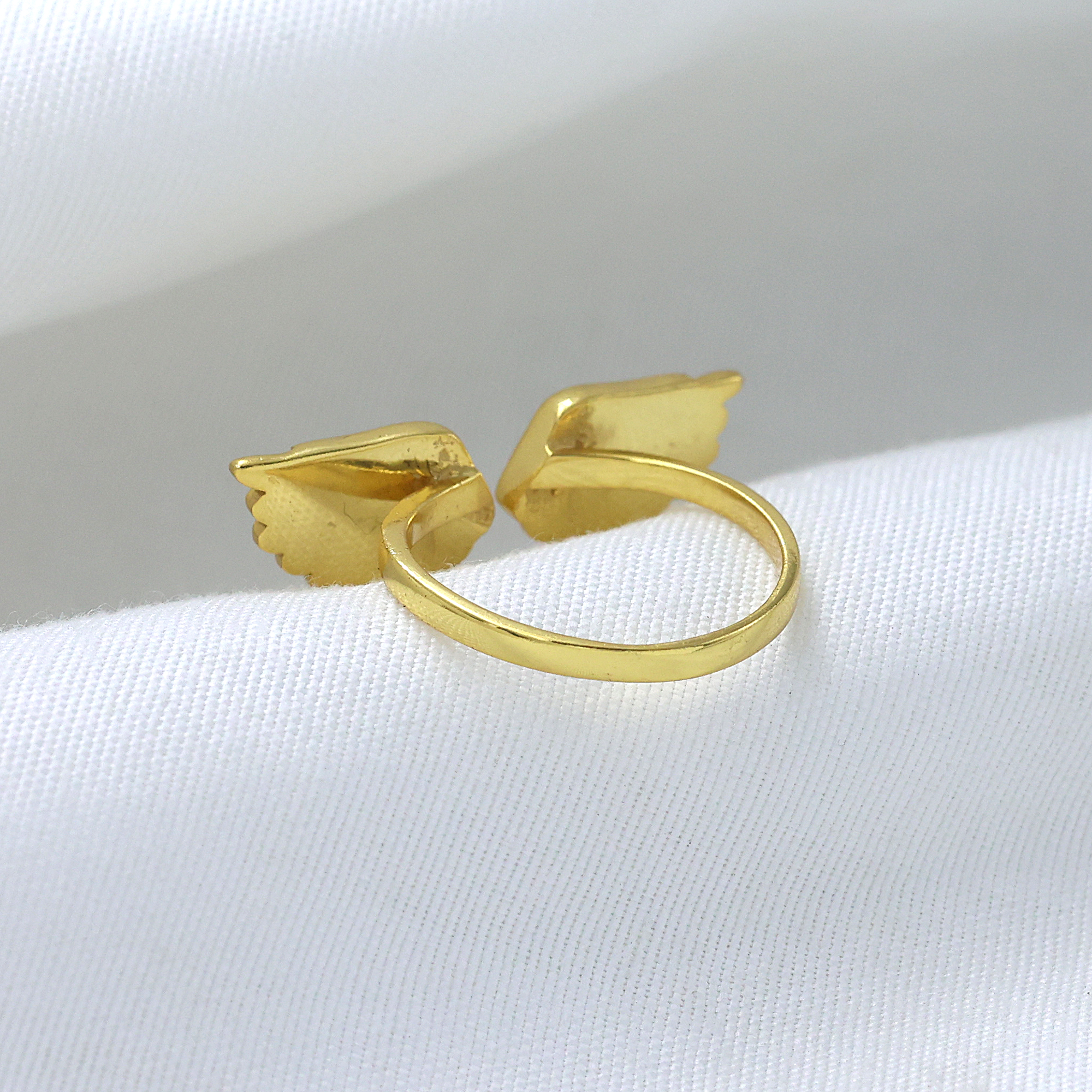 925 Sterling Silver Angel Wings Ring Anniversary Gift Birthday Gift Christmas Gift Easter Gift Gift For Her Gold Plated Jewelry Graduation Gift Handmade Jewelry Men's Jewelry Men's Ring Silver  Ring Silver Jewelry Unisex Ring Valentines Gift Women Jewelry Women Ring Yellow Gold Plated Ring