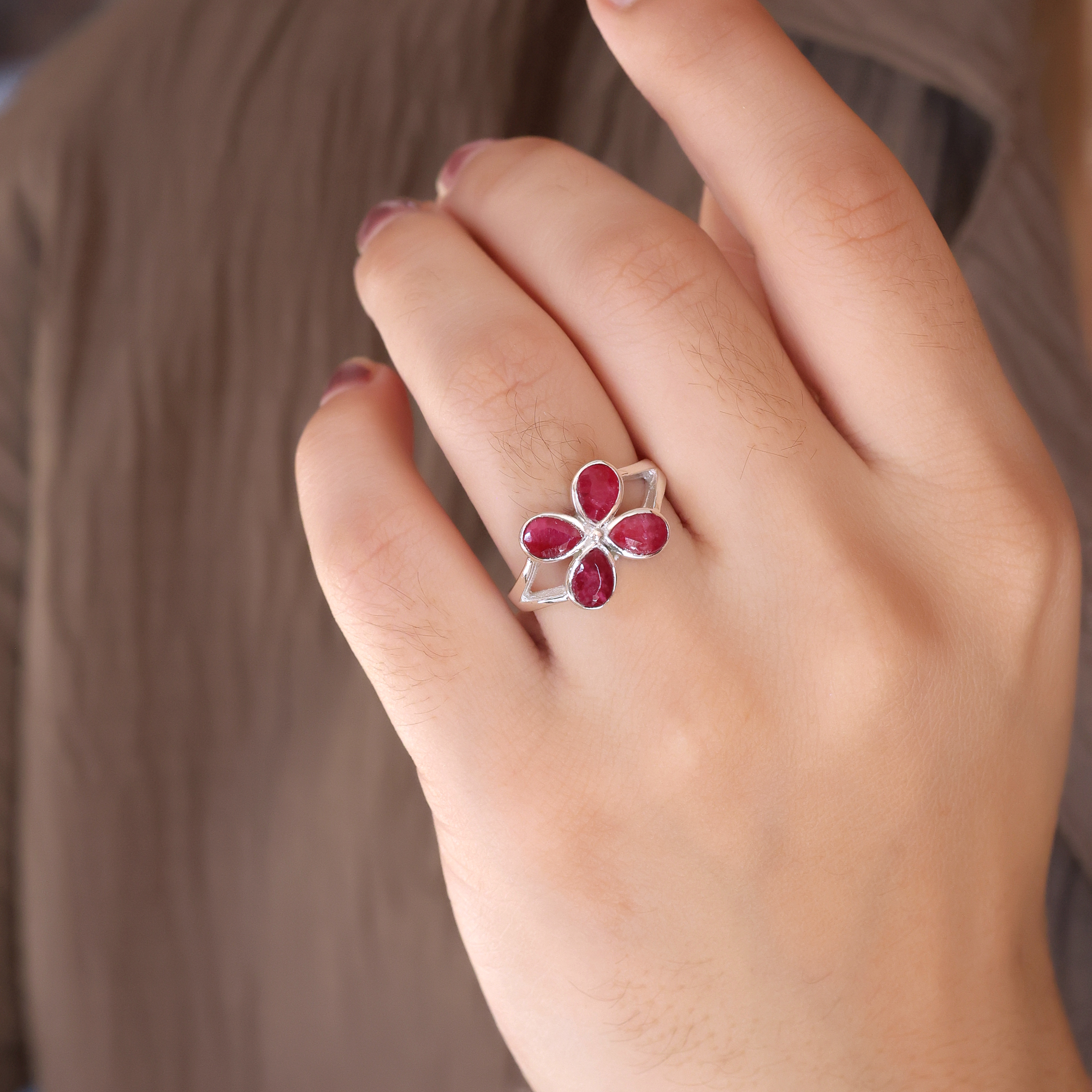 925 Sterling Silver Anniversary Gift Birthday Gift Birthstone Ring Christmas Gift Easter Gift Engagement Gift Gemstone Ring Gift For Her Gift For Mom Graduation Gift Handmade Jewelry Handmade Ring Housewarming Gift. Kashmir Ruby Ring New Year Gift Silver  Ring Silver Jewelry Valentines Gift Women Jewelry Women Ring