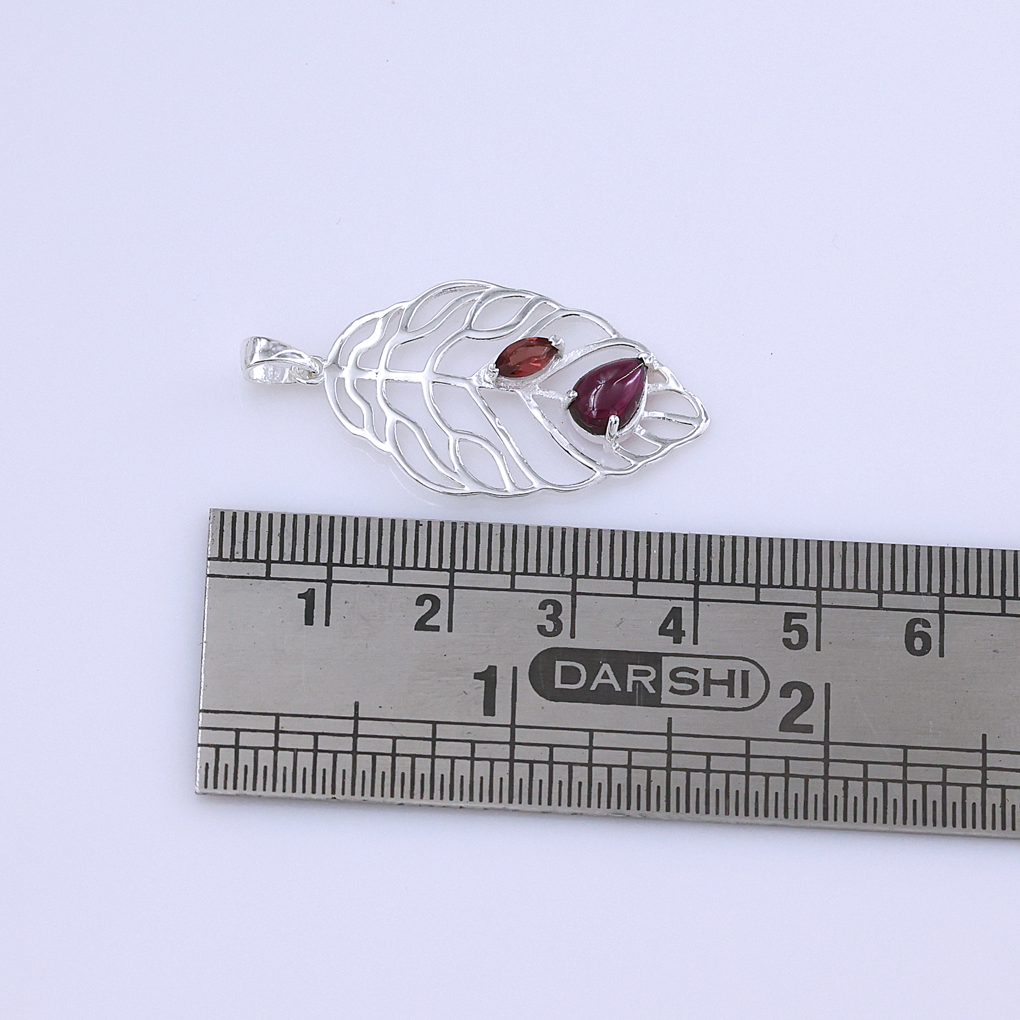 925 Sterling Silver Anniversary Gift Birthday Gift Birthstone Jewelry Christmas Gift Easter Gift Garnet Pendant Gemstone Pendant Gift For Her Graduation Gift Handmade Jewelry Handmade Pendant Palm Leaf Pendant Silver Jewelry Silver Pendant Tree Of Life Pendant Unisex Jewelry