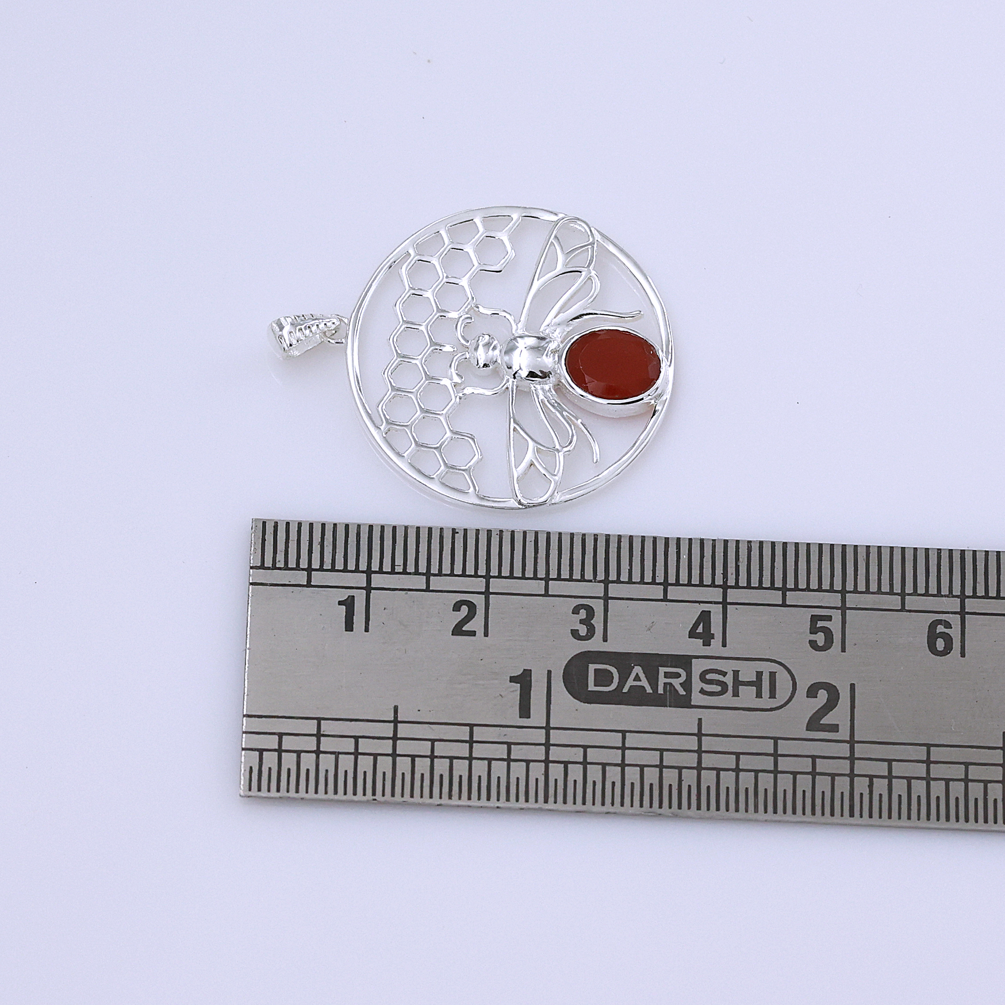 925 Sterling Silver Animal Jewelry Anniversary Gift Birthday Gift Birthstone Jewelry Carnelian Pendant Easter Gift Gemstone Pendant Gift For Her Graduation Gift Handmade Jewelry Handmade Pendant Honey Bee Pendant Jewelry For Sale Silver Jewelry Silver Pendent Unisex Jewelry Women Jewelry Women Pendant