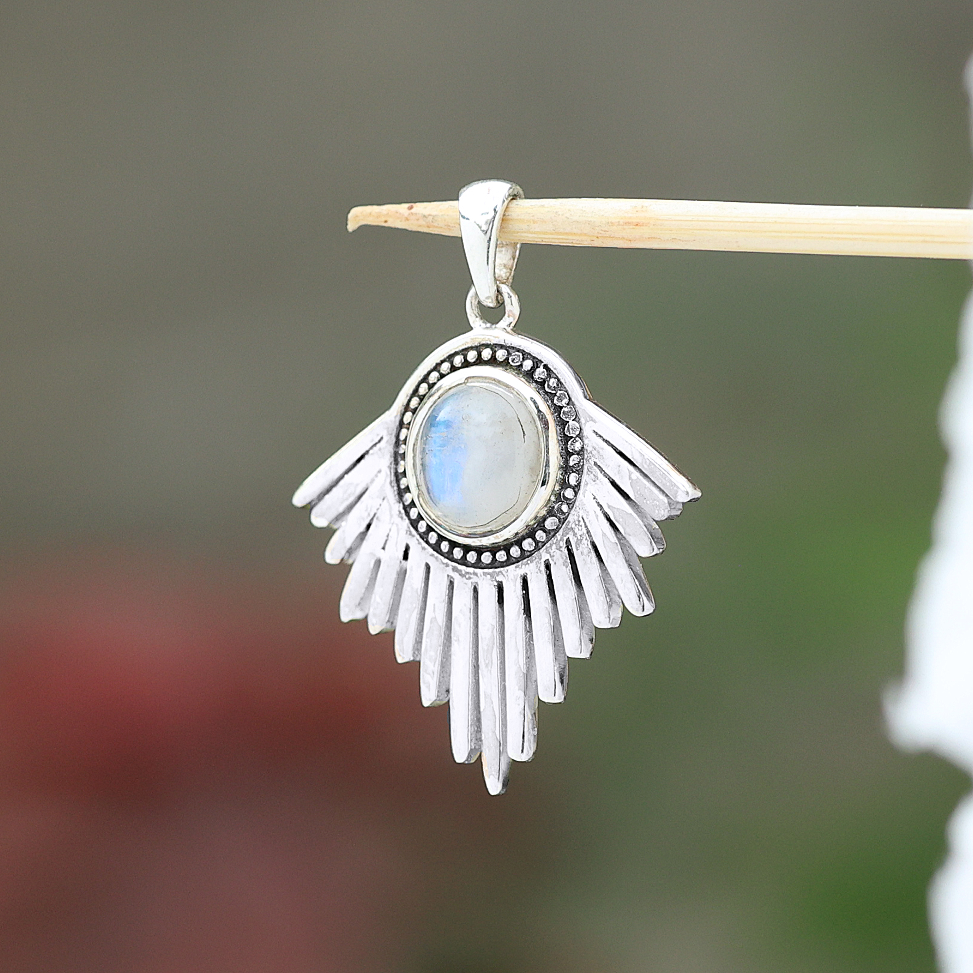 925 Sterling Silver Anniversary Gift Birthday Gift Christmas Gift Easter Gift Gemstone Pendant Gift For Her Graduation Gift Handmade Jewelry Handmade Pendant Moonstone Pendant Rainbow Pendant Silver Jewelry Silver Pendant Women Jewelry Women Pendant