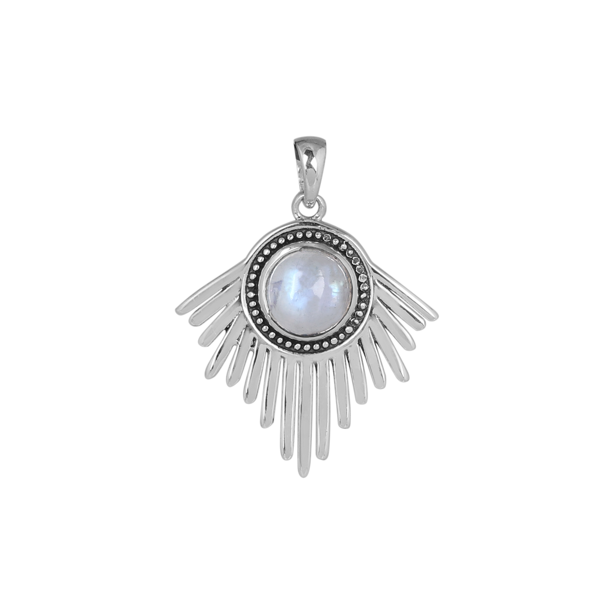 925 Sterling Silver Anniversary Gift Birthday Gift Christmas Gift Easter Gift Gemstone Pendant Gift For Her Graduation Gift Handmade Jewelry Handmade Pendant Moonstone Pendant Rainbow Pendant Silver Jewelry Silver Pendant Women Jewelry Women Pendant