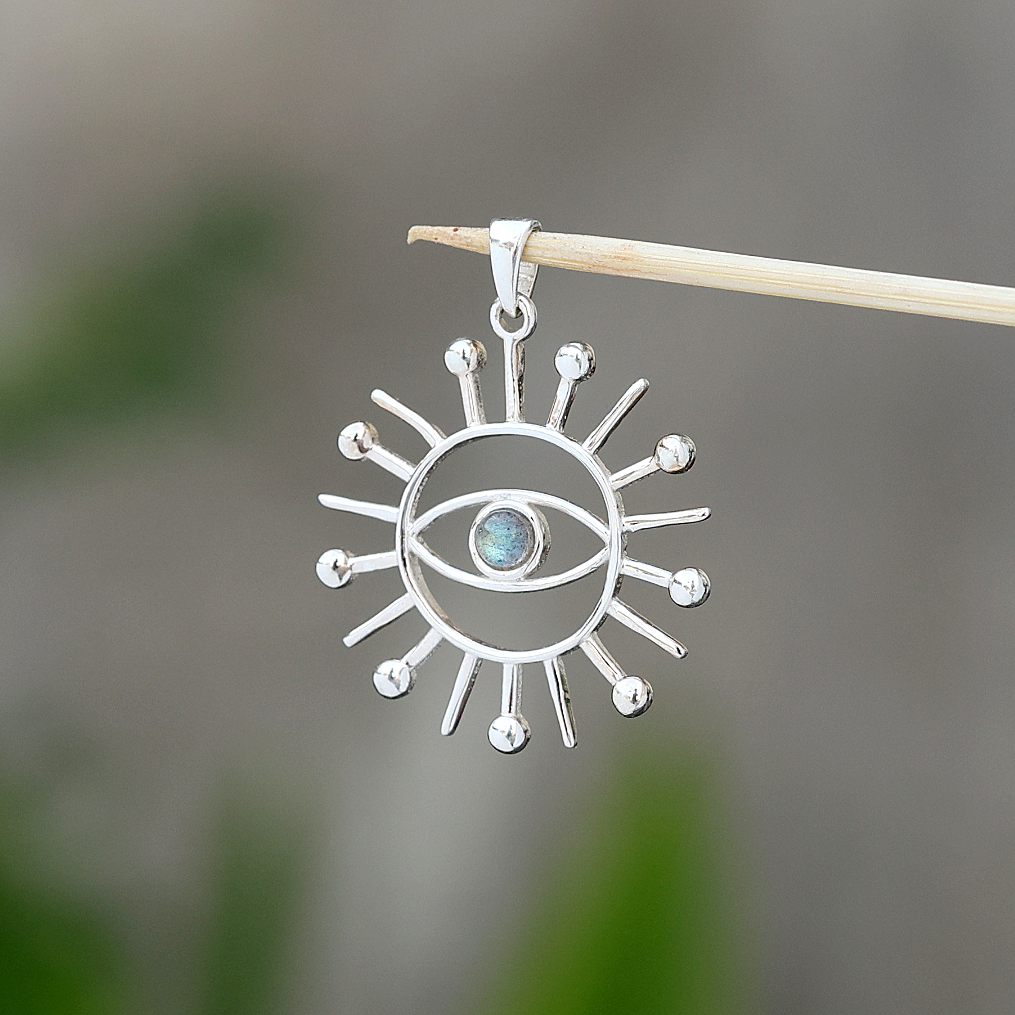 925 Sterling Silver Anniversary Gift Birthday Gift Christmas Gift Easter Gift Evil Eye Pendant Gemstone Pendant Gift For Her Graduation Gift Halloween Gift Handmade Jewelry Handmade Pendant Jewelry For Sale Labradorite Pendant Silver Pendent Sun Pendant Unisex Jewelry Unisex Pendant Women Jewelry Women Pendant