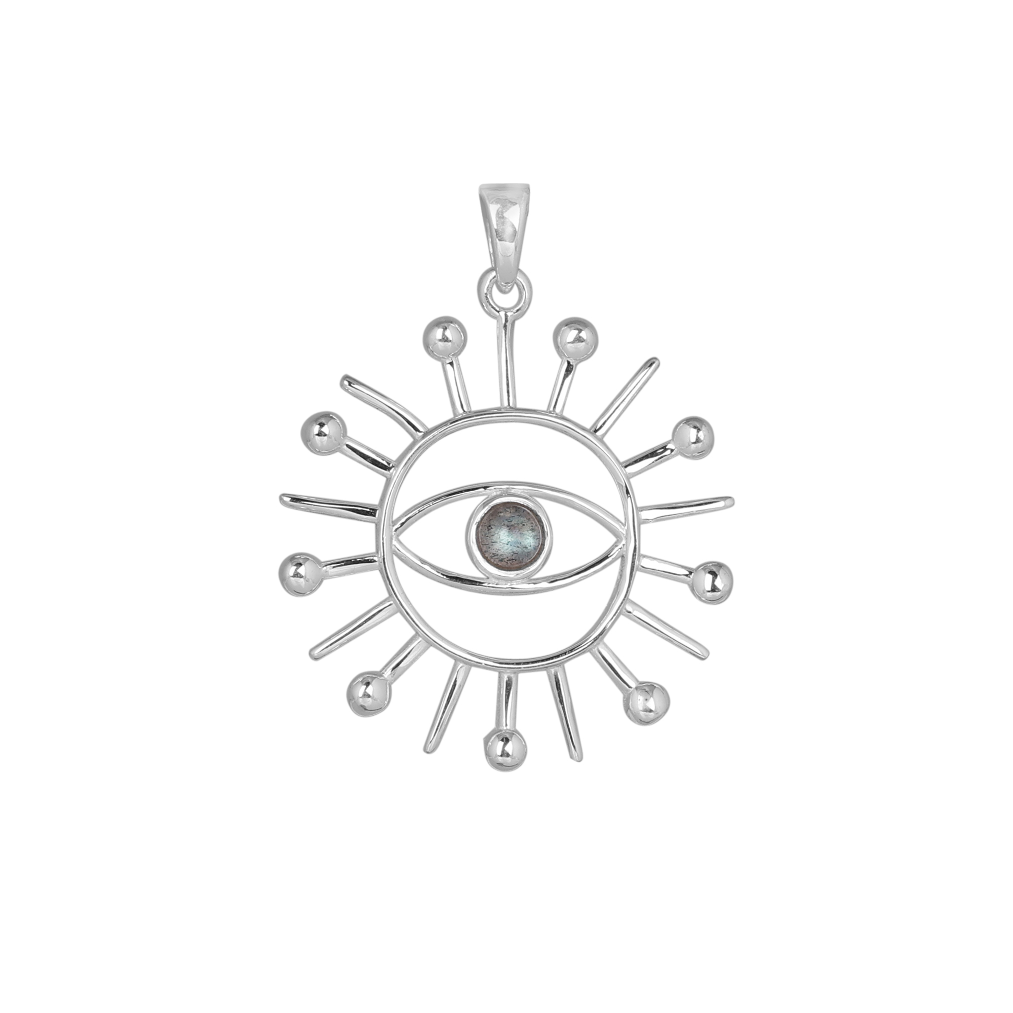 925 Sterling Silver Anniversary Gift Birthday Gift Christmas Gift Easter Gift Evil Eye Pendant Gemstone Pendant Gift For Her Graduation Gift Halloween Gift Handmade Jewelry Handmade Pendant Jewelry For Sale Labradorite Pendant Silver Pendent Sun Pendant Unisex Jewelry Unisex Pendant Women Jewelry Women Pendant