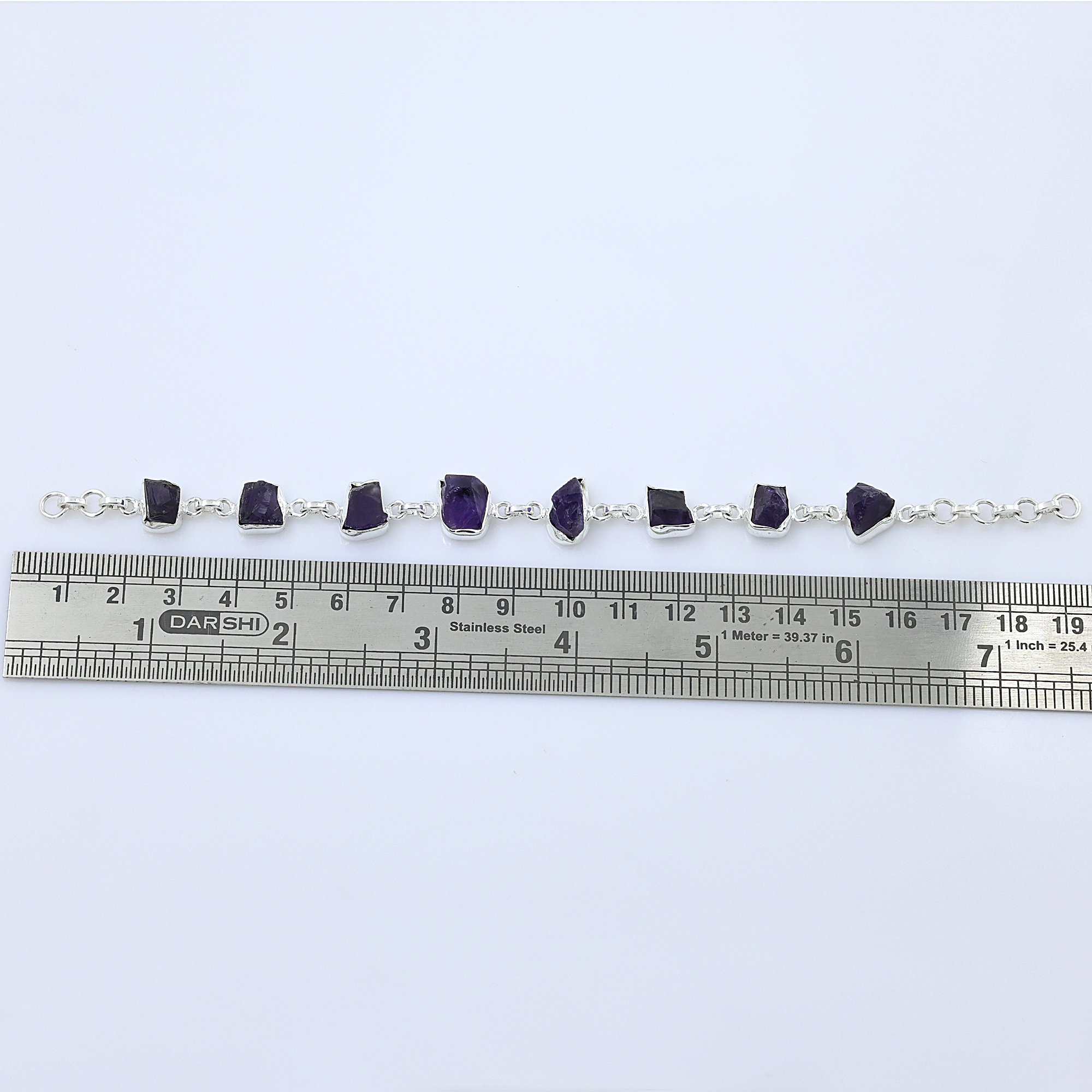 925 Sterling Silver Amethyest Bracelet Anniversary Gift Birthday Gift Christmas Gift Easter Gift February Birthstone Jewelry Gemstone Bracelet Gift For Her Gift For Women Graduation Gift Handmade Bracelet Handmade Jewelry Jewelry For Sale Rough Gemstone Bracelet Silver Bracelet Silver Jewelry Women Bracelet Women Jewelry