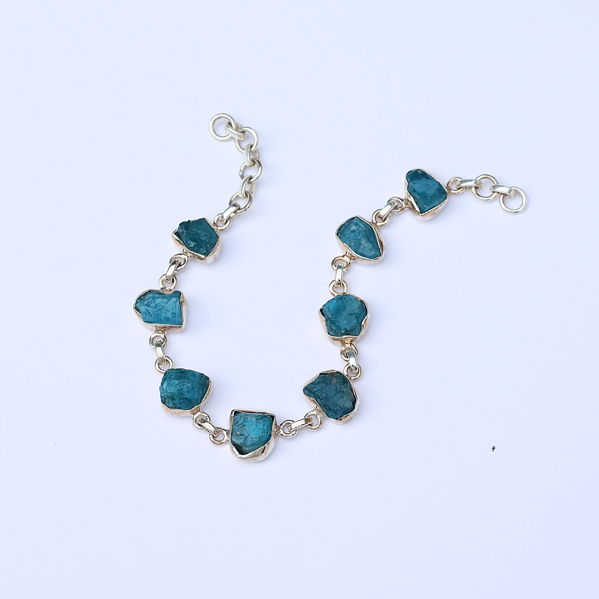 925 Sterling Silver Anniversary Gift Apatite Bracelet Birthday Gift Christmas Gift Easter Gift Gemstone Bracelet Gift For Her Graduation Gift Handmade Bracelet Handmade Jewelry Jewelry For Sale Rough Gemstone Bracelet Silver Bracelet Silver Jewelry Valentines Gift Women Bracelet Women Jewelry