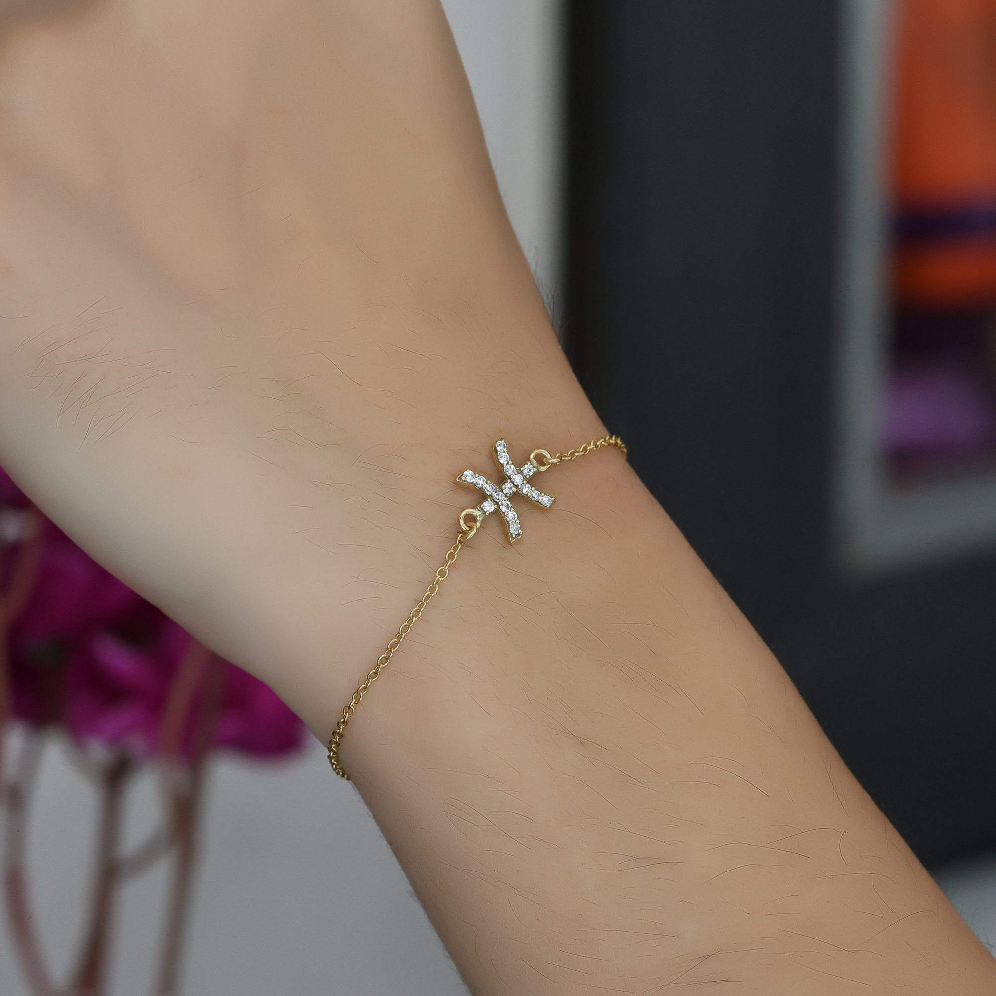 925 Sterling Silver Anniversary Gift Astrological Bracelet Birthday Gift Christmas Gift Cubic Zirconia Bracelet Gift For Her Gift For Mom Handmade Bracelet Handmade Jewelry Housewarming Gift. Pisces Zodiac Sign Bracelet Silver Bracelet Women Bracelet Women Jewelry Zodiac Sign Bracelet