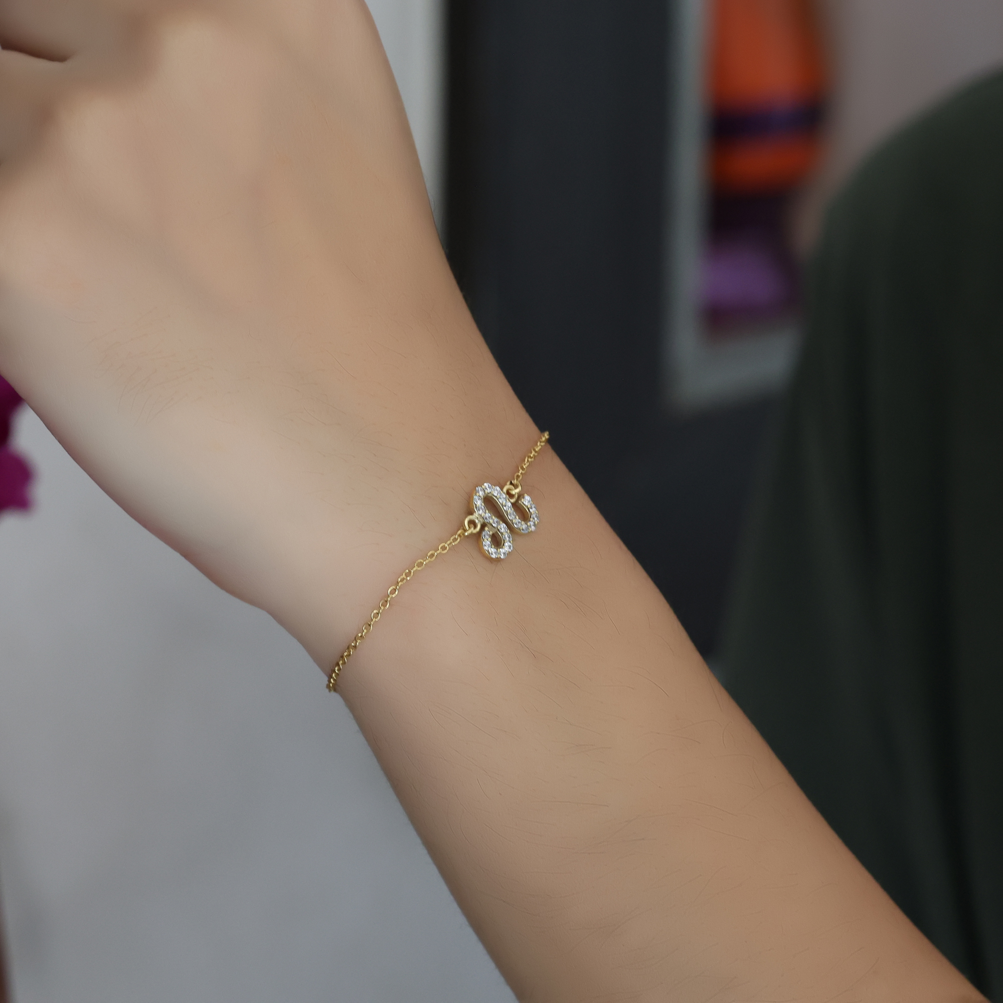 925 Sterling Silver Anniversary Gift Astrological Bracelet Birthday Gift Gift For Her Gift For Mom Gold Plated Jewelry Gold Plating Bracelet Graduation Gift Leo Zodiac Sign Bracelet Silver Bracelet Silver Jewelry Women Bracelet Women Jewelry Yellow Gold Plating Zodiac Sign Bracelet