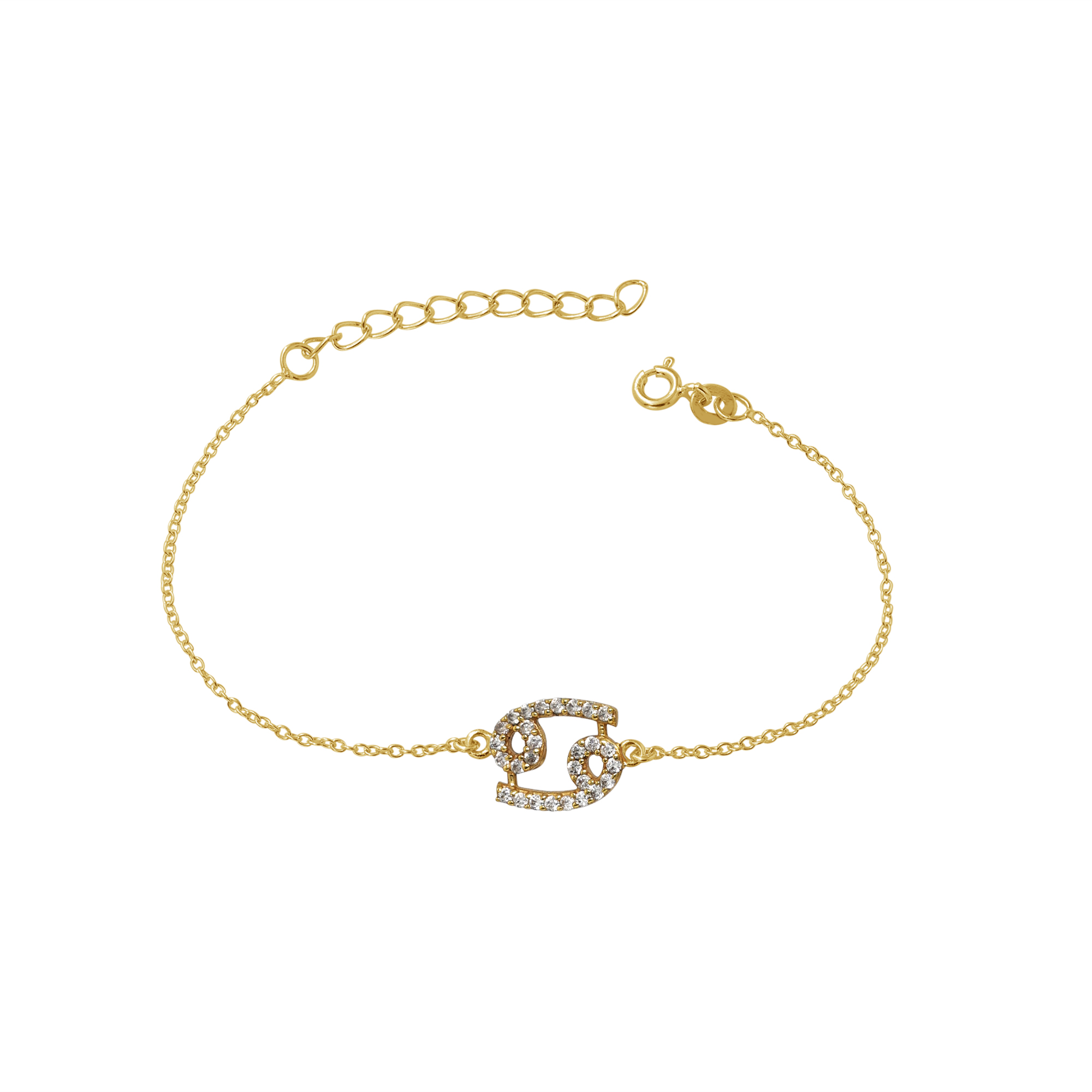 925 Sterling Silver Anniversary Gift Astrological Bracelet Birthday Gift Cancer Zodiac Sign Christmas Gift Cubic Zirconia Bracelet Gift For Her Gift For Mom Gold Plated Jewelry Gold Plating Bracelet Handmade Bracelet Housewarming Gift. Silver Bracelet Silver Jewelry Women Bracelet Women Jewelry Zodiac Sign Bracelet