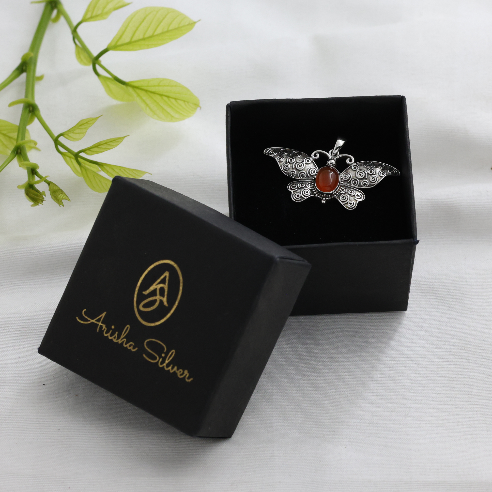 925 Sterling Silver Animal Jewelry Anniversary Gift Birthday Gift Butterfly Pendant Carnelian Pendant Gemstone Pendant Gift For Her Gift For Mom Handmade Jewelry Handmade Pendant Silver Jewelry Silver Pendant Women Pendant