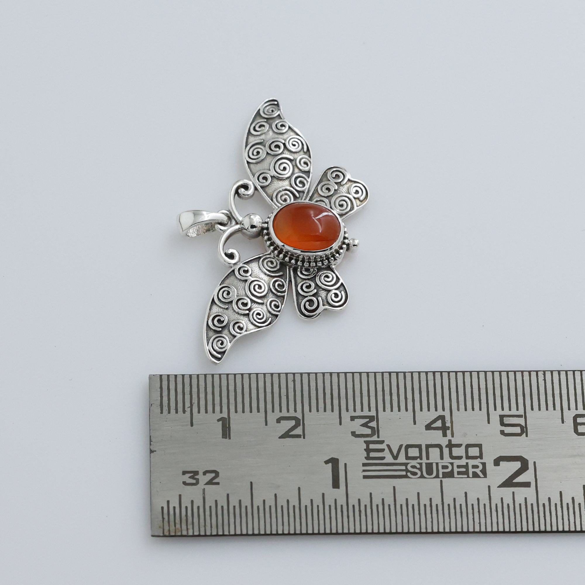 925 Sterling Silver Animal Jewelry Anniversary Gift Birthday Gift Butterfly Pendant Carnelian Pendant Gemstone Pendant Gift For Her Gift For Mom Handmade Jewelry Handmade Pendant Silver Jewelry Silver Pendant Women Pendant