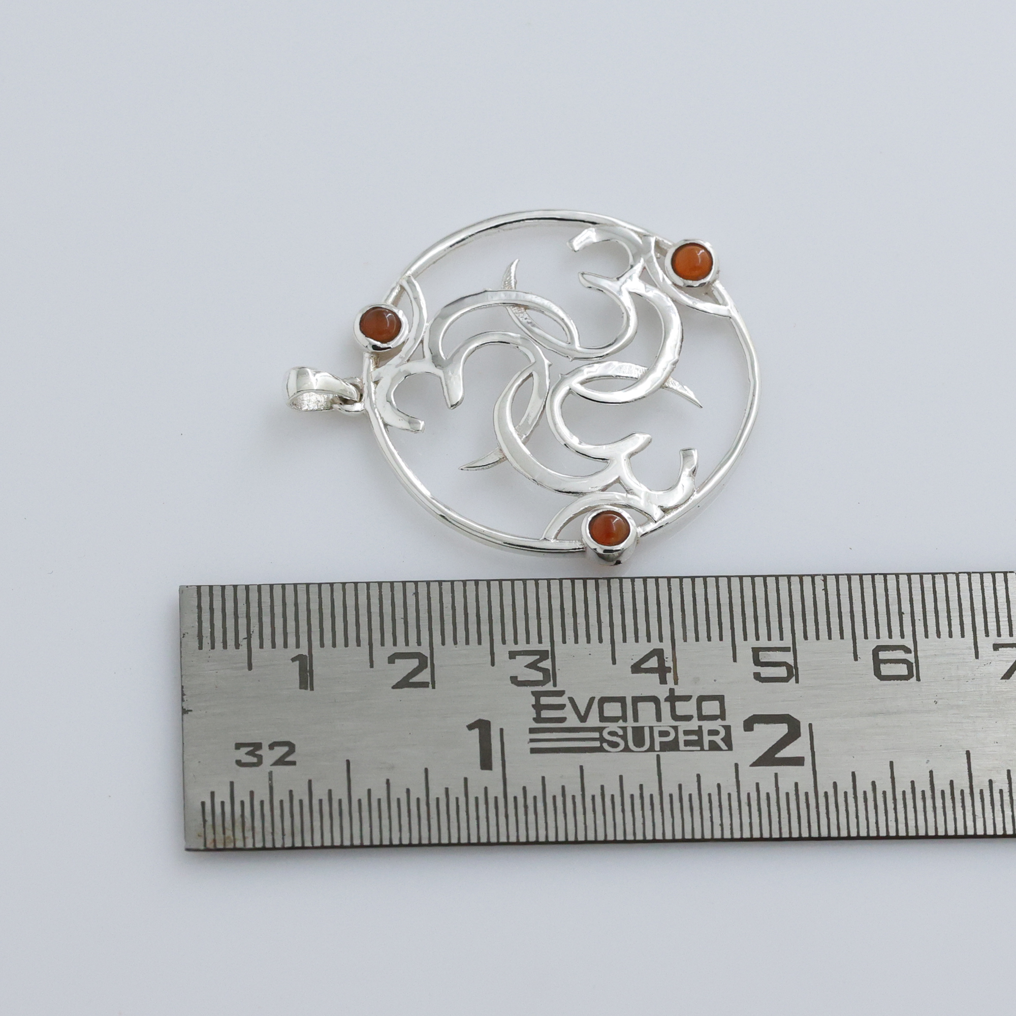 925 Sterling Silver Anniversary Gift Birthday Gift Carnelian Pendant Christmas Gift Easter Gift Gemstone Pendant Gift For Her Gift For Mom Graduation Gift Handmade Jewelry Handmade Pendant Jewelry For Gift Om Pendant Silver Jewelry Silver Pendant Spiritual Jewelry Spiritual Pendant