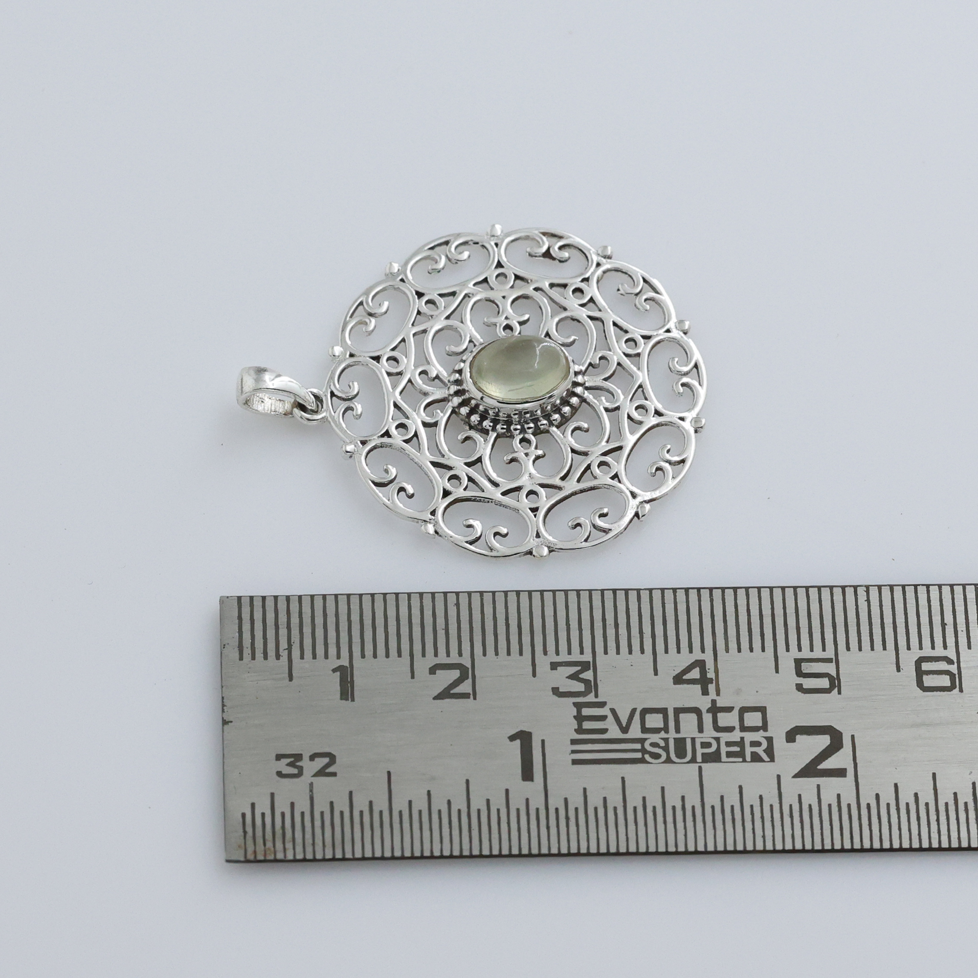 925 Sterling Silver Anniversary Gift Birthday Gift Christmas Gift Easter Gift Filigree Pendant Gemstone Pendant Gift For Her Graduation Gift Halloween Gift Handmade Jewelry Handmade Pendant Housewarming Gift. Prehnite Pendant Silver Jewelry Silver Pendant Women Jewelry Women Pendant