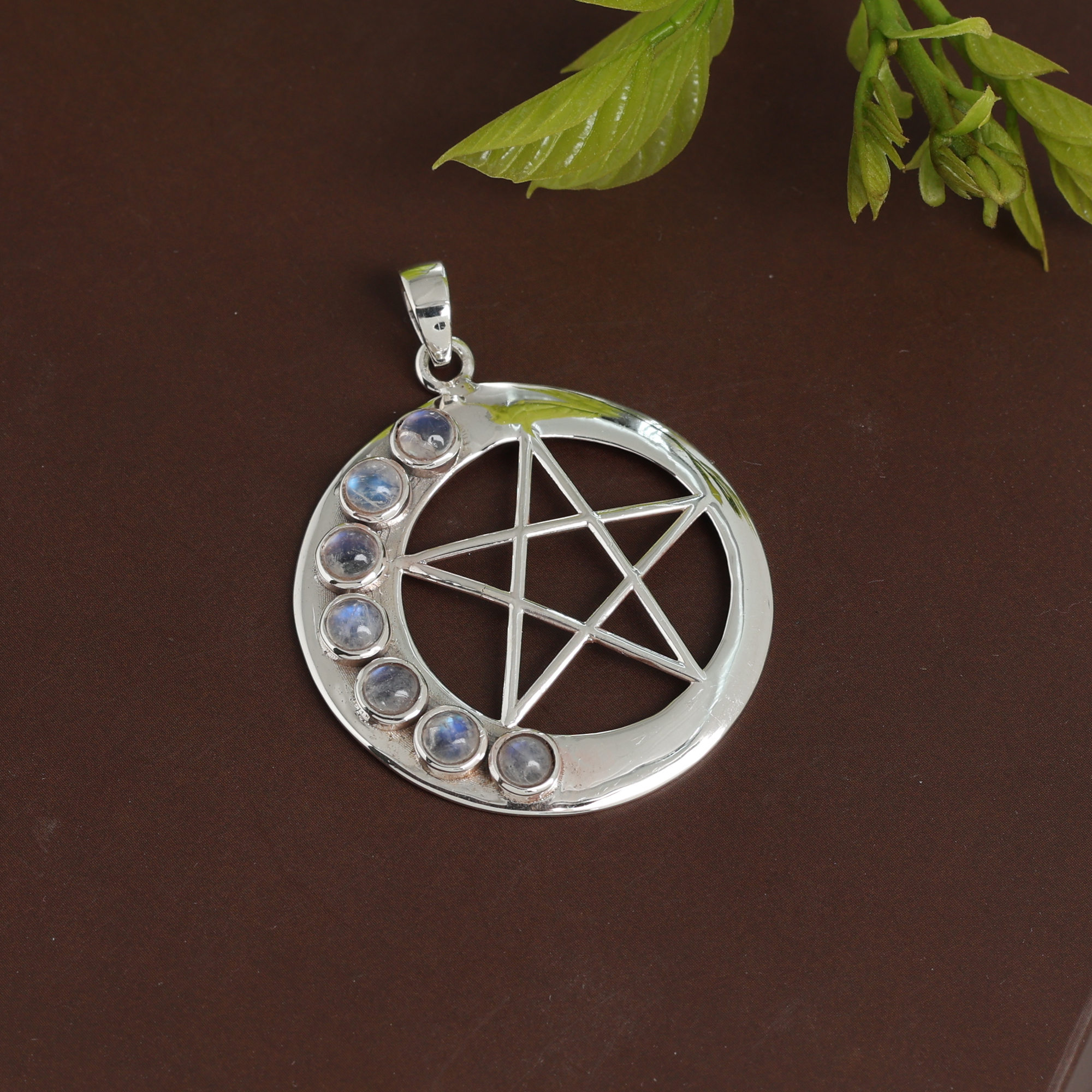 925 Sterling Silver Anniversary Gift Birthday Gift Christmas Gift Easter Gift Gift For Her Gift For Mom Graduation Gift Handmade Jewelry Handmade Pendant Housewarming Gift. Jewelry On Sale Moonstone Pendant Silver Jewelry Silver Pendant Star & Moon Jewelry Star & Moon Pendant Star Pendant Unisex Pendant Woman Jewelry Women Pendant