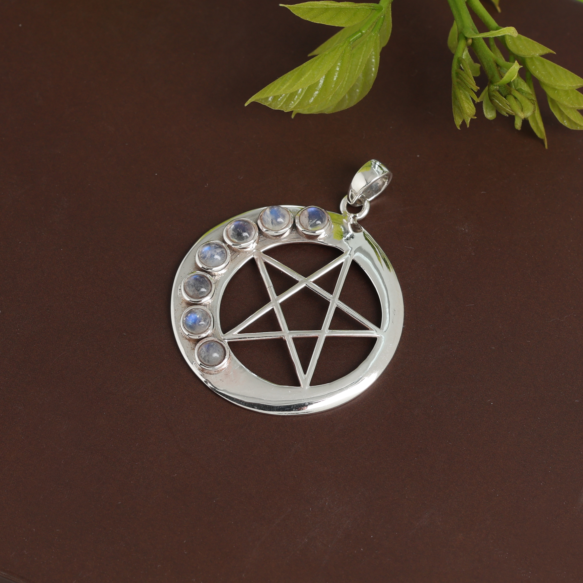 925 Sterling Silver Anniversary Gift Birthday Gift Christmas Gift Easter Gift Gift For Her Gift For Mom Graduation Gift Handmade Jewelry Handmade Pendant Housewarming Gift. Jewelry On Sale Moonstone Pendant Silver Jewelry Silver Pendant Star & Moon Jewelry Star & Moon Pendant Star Pendant Unisex Pendant Woman Jewelry Women Pendant