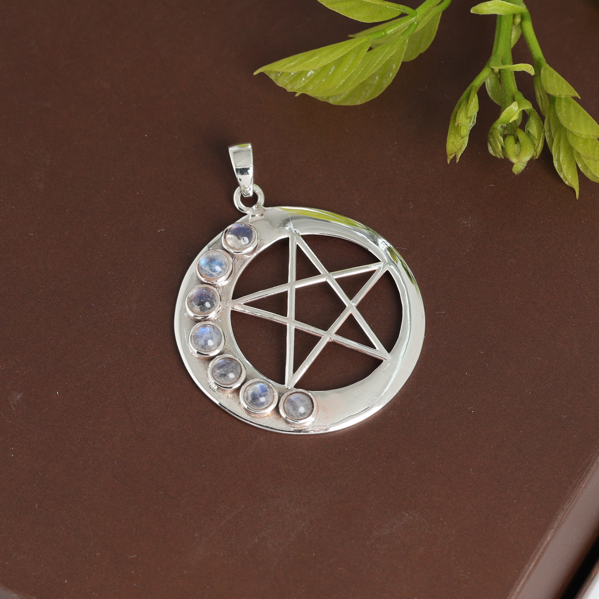 925 Sterling Silver Anniversary Gift Birthday Gift Christmas Gift Easter Gift Gift For Her Gift For Mom Graduation Gift Handmade Jewelry Handmade Pendant Housewarming Gift. Jewelry On Sale Moonstone Pendant Silver Jewelry Silver Pendant Star & Moon Jewelry Star & Moon Pendant Star Pendant Unisex Pendant Woman Jewelry Women Pendant