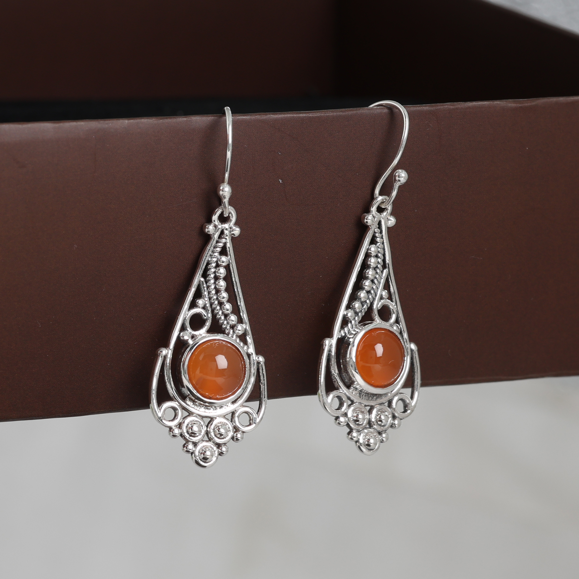 925 Sterling Silver Anniversary Gift Birthday Gift Carnelian Earring Christmas Gift Dangle Earring Gemstone Earring Gift For Her Gift For Mom Graduation Gift Handmade Earring Handmade Jewelry Jewelry For Gift Silver Earring Silver Jewelry Women Earring Women Jewelry
