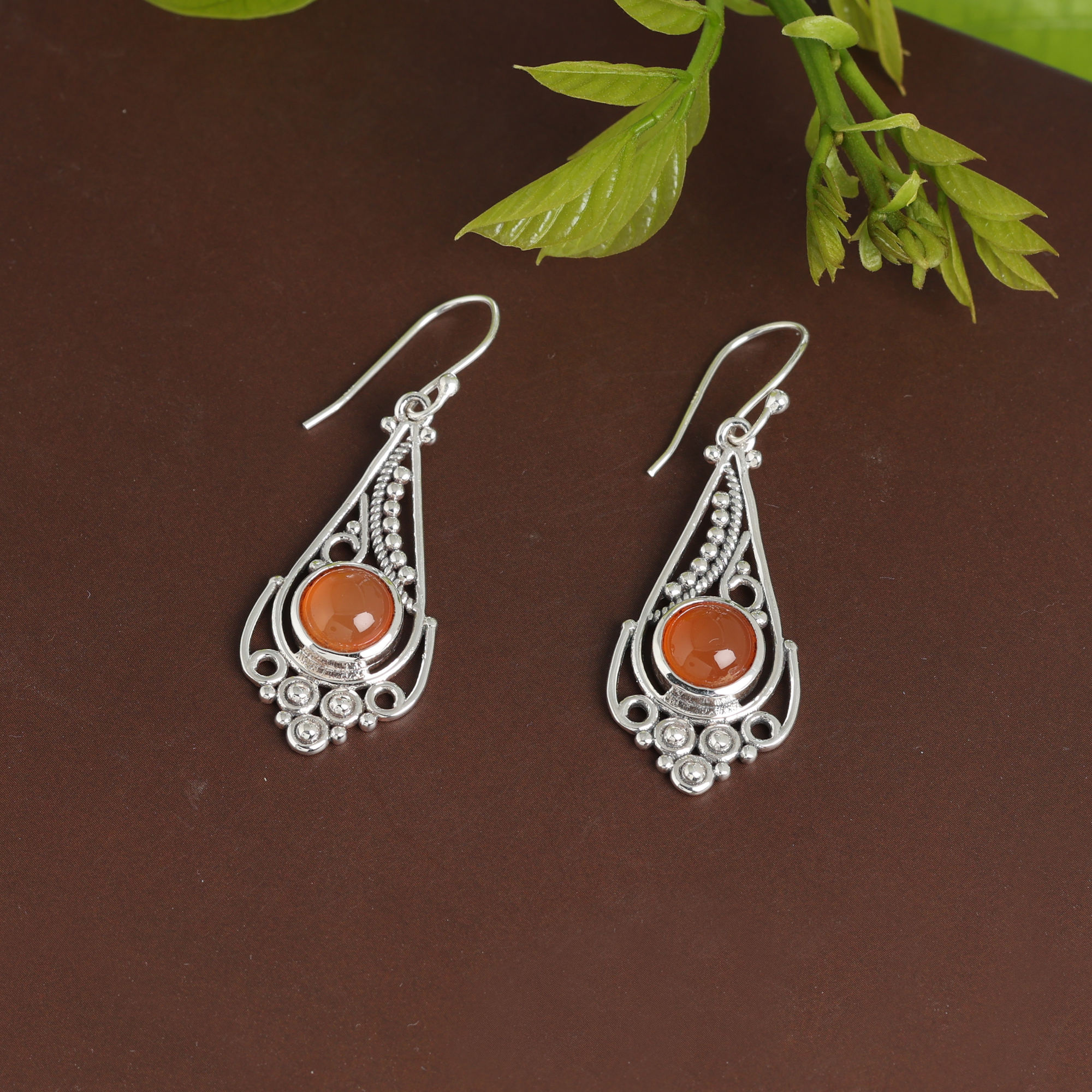 925 Sterling Silver Anniversary Gift Birthday Gift Carnelian Earring Christmas Gift Dangle Earring Gemstone Earring Gift For Her Gift For Mom Graduation Gift Handmade Earring Handmade Jewelry Jewelry For Gift Silver Earring Silver Jewelry Women Earring Women Jewelry