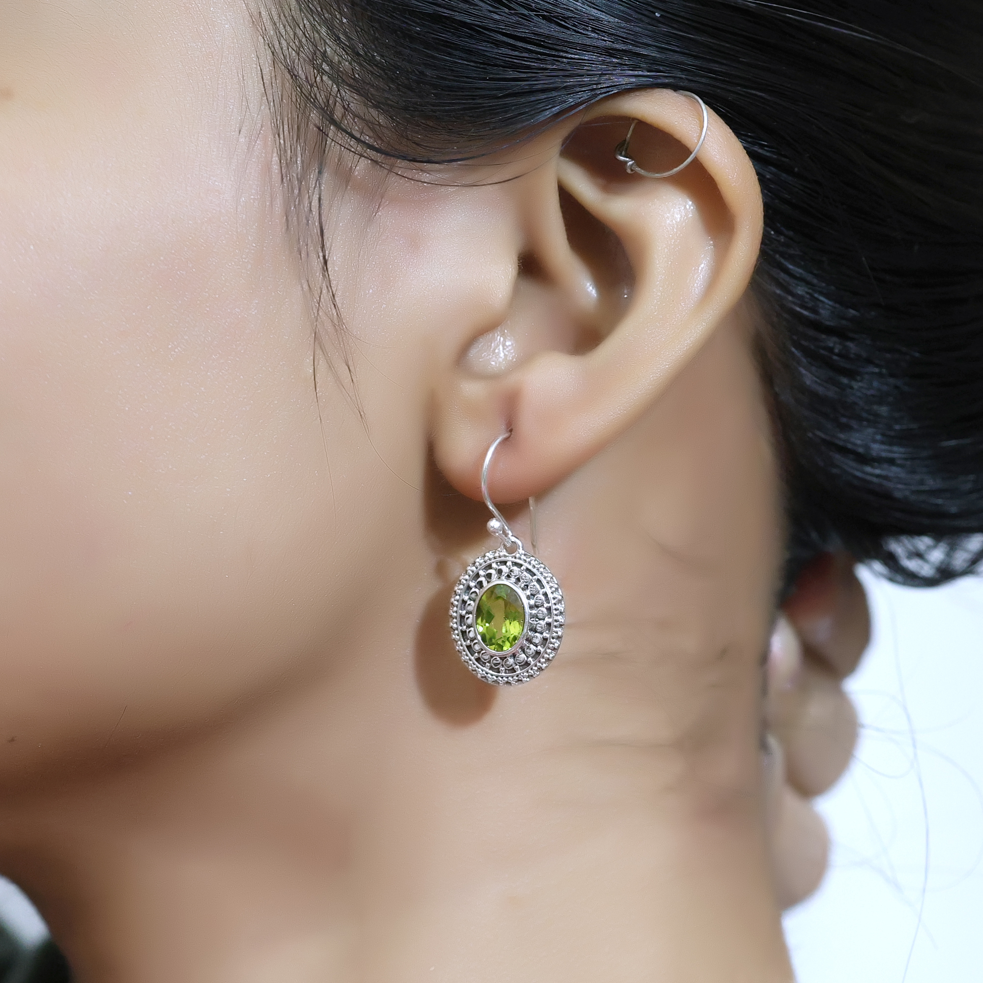 925 Sterling Silver Anniversary Gift Birthday Gift Christmas Gift Gemstone Earring Gemstone Jewelry Gift For Her Graduation Gift Handmade Earring Handmade Jewelry Peridot Earring Silver Earring Silver Jewelry Valentines Gift Women Earring Women Jewelry