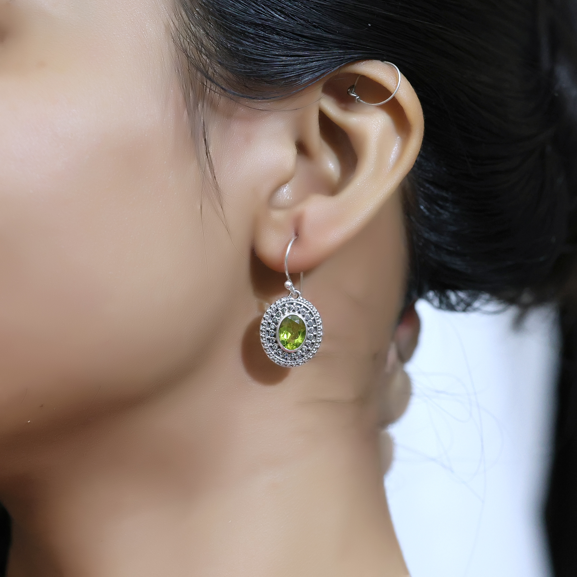 925 Sterling Silver Anniversary Gift Birthday Gift Christmas Gift Gemstone Earring Gemstone Jewelry Gift For Her Graduation Gift Handmade Earring Handmade Jewelry Peridot Earring Silver Earring Silver Jewelry Valentines Gift Women Earring Women Jewelry
