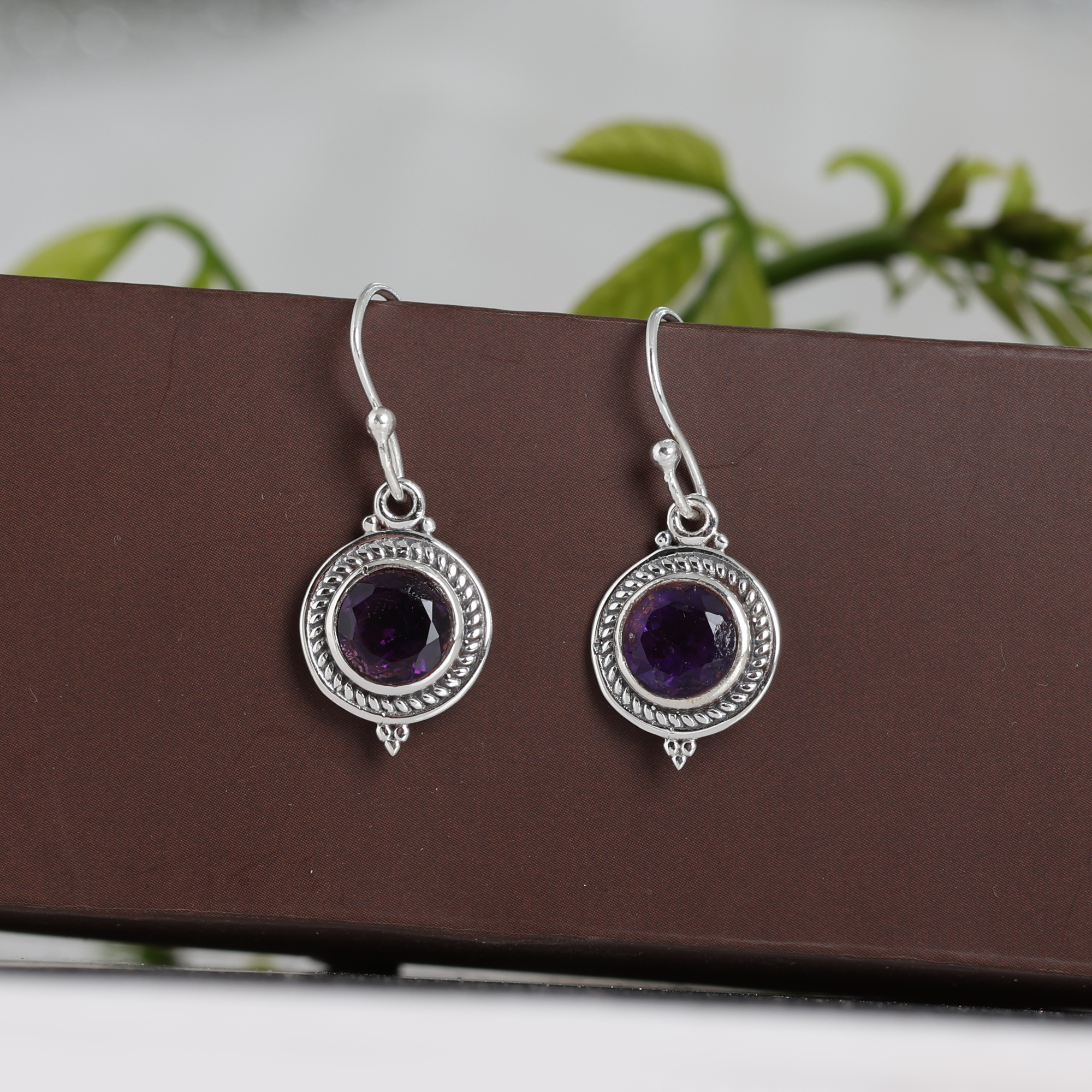 925 Sterling Silver Amethyst Earring Anniversary Gift Birthday Gift Christmas Gift Gemstone Earring Gift For Her Handmade Earring Handmade Jewelry Jewelry For Sale Silver Earring Silver Jewelry Women Earring Women Jewelry
