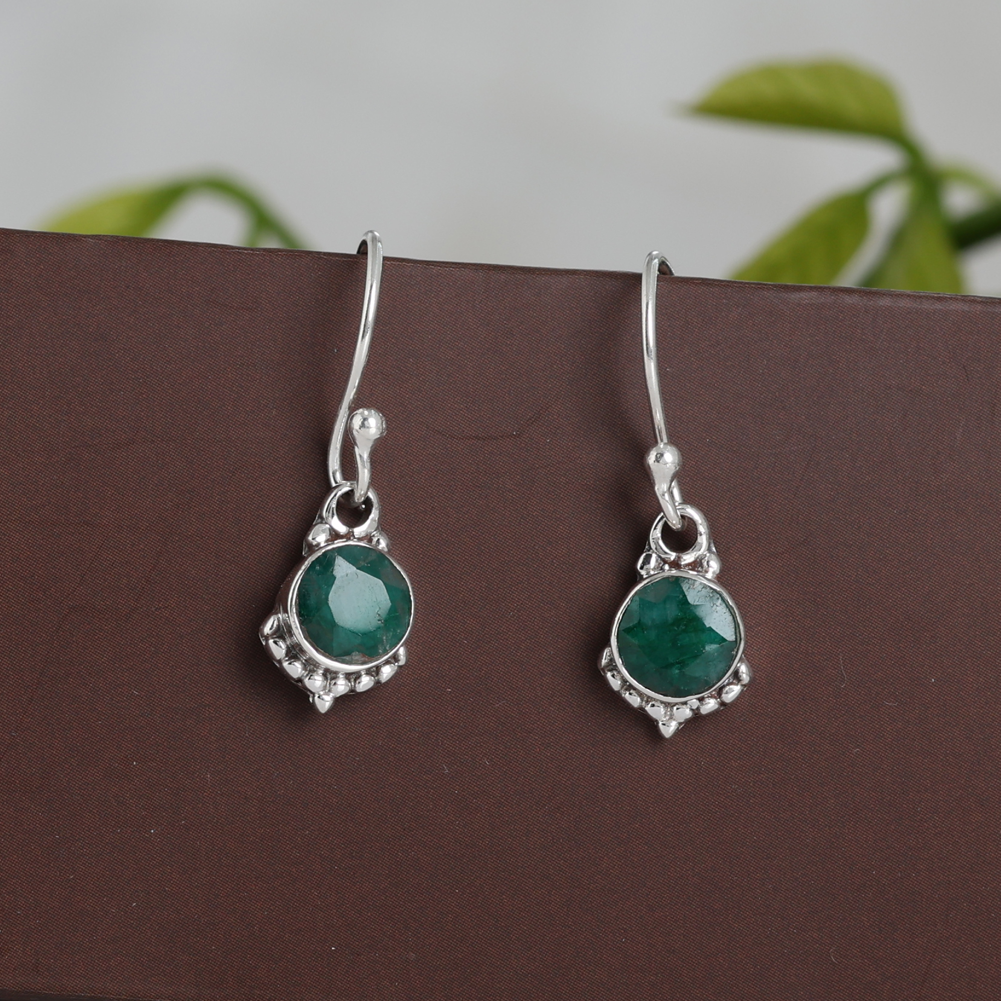925 Sterling Silver Anniversary Gift Birthday Gift Christmas Gift Easter Gift Emerald Earring Gemstone Jewelry Gift For Mom Gifts For Her Graduation Gift Housewarming Gift. Jewelry For Gift Silver Earring Silver Jewelry Valentines Gift Women Earring Women Jewelry
