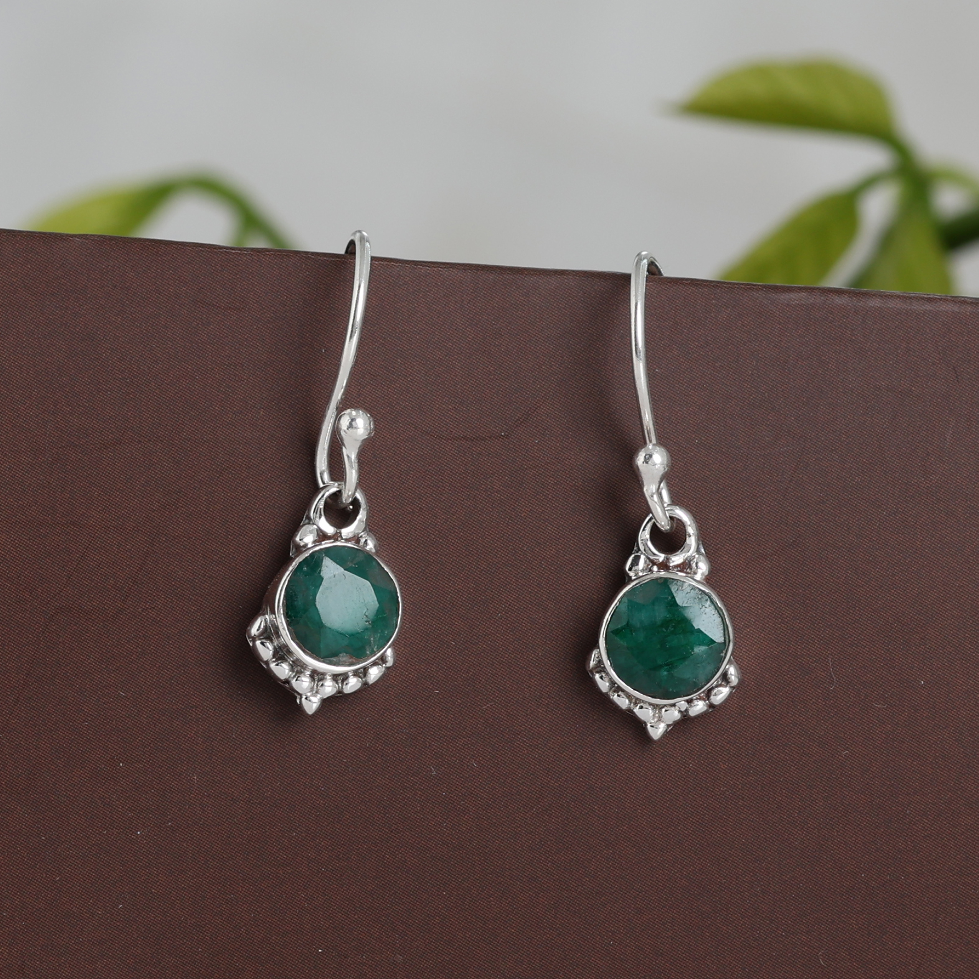 925 Sterling Silver Anniversary Gift Birthday Gift Christmas Gift Easter Gift Emerald Earring Gemstone Jewelry Gift For Mom Gifts For Her Graduation Gift Housewarming Gift. Jewelry For Gift Silver Earring Silver Jewelry Valentines Gift Women Earring Women Jewelry
