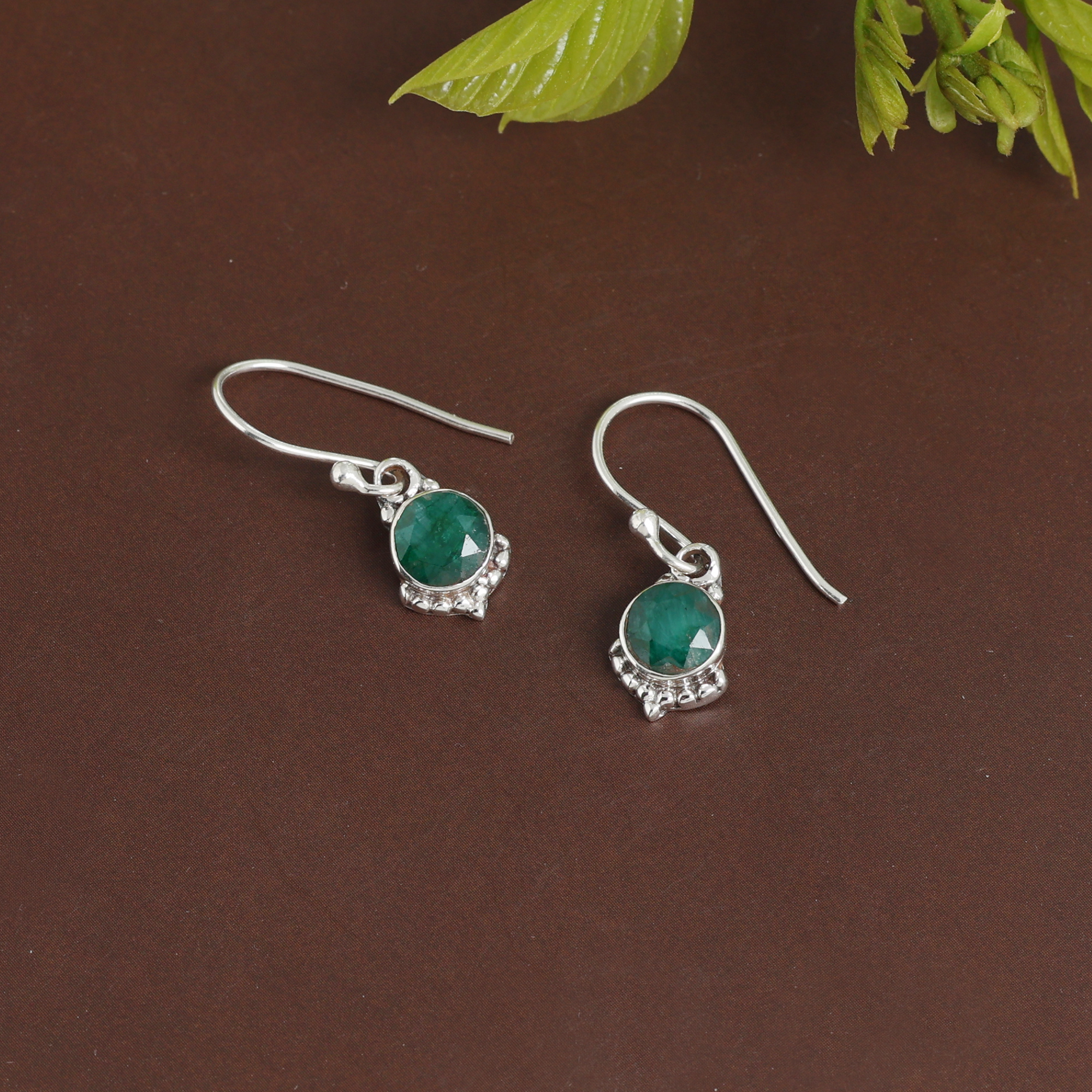 925 Sterling Silver Anniversary Gift Birthday Gift Christmas Gift Easter Gift Emerald Earring Gemstone Jewelry Gift For Mom Gifts For Her Graduation Gift Housewarming Gift. Jewelry For Gift Silver Earring Silver Jewelry Valentines Gift Women Earring Women Jewelry
