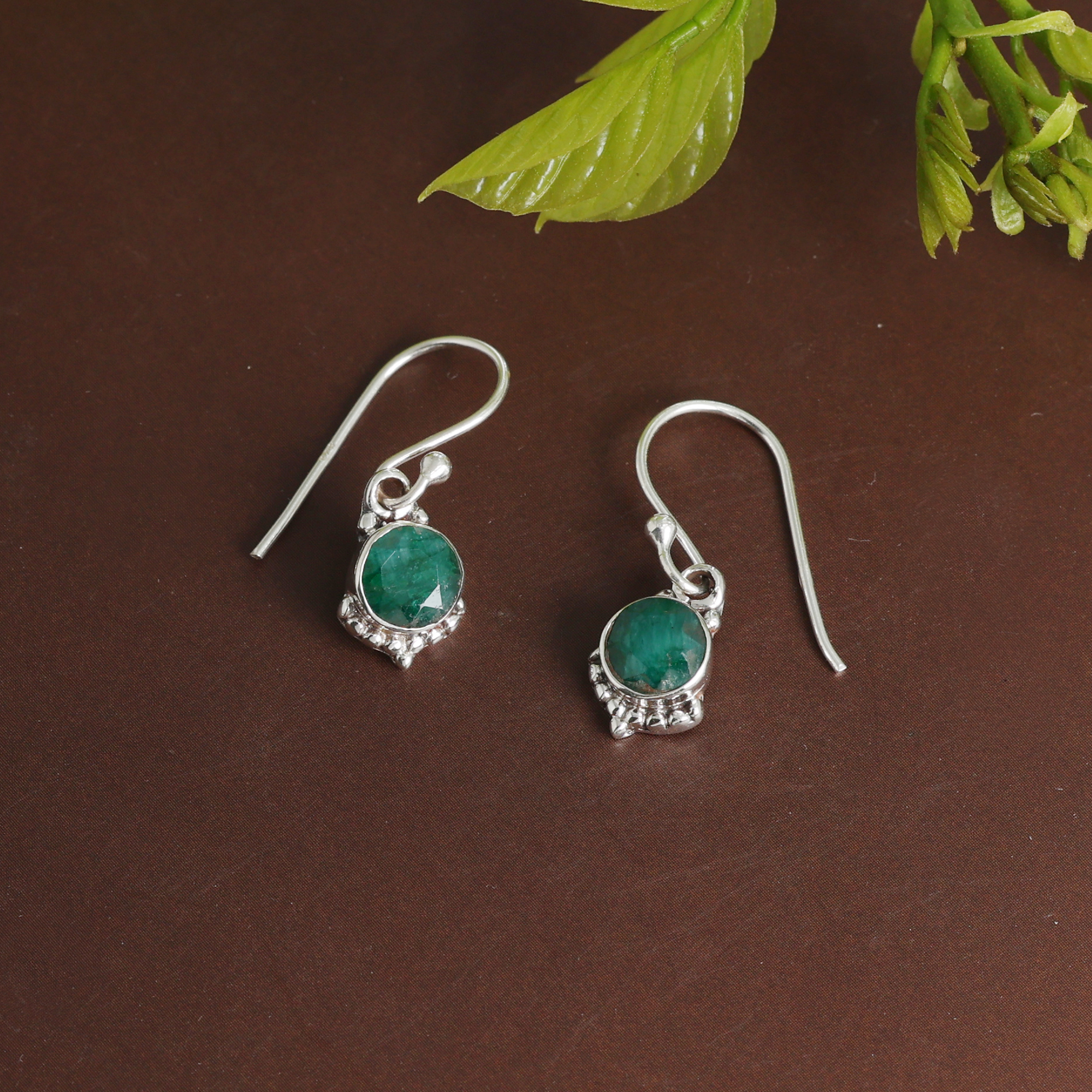 925 Sterling Silver Anniversary Gift Birthday Gift Christmas Gift Easter Gift Emerald Earring Gemstone Jewelry Gift For Mom Gifts For Her Graduation Gift Housewarming Gift. Jewelry For Gift Silver Earring Silver Jewelry Valentines Gift Women Earring Women Jewelry