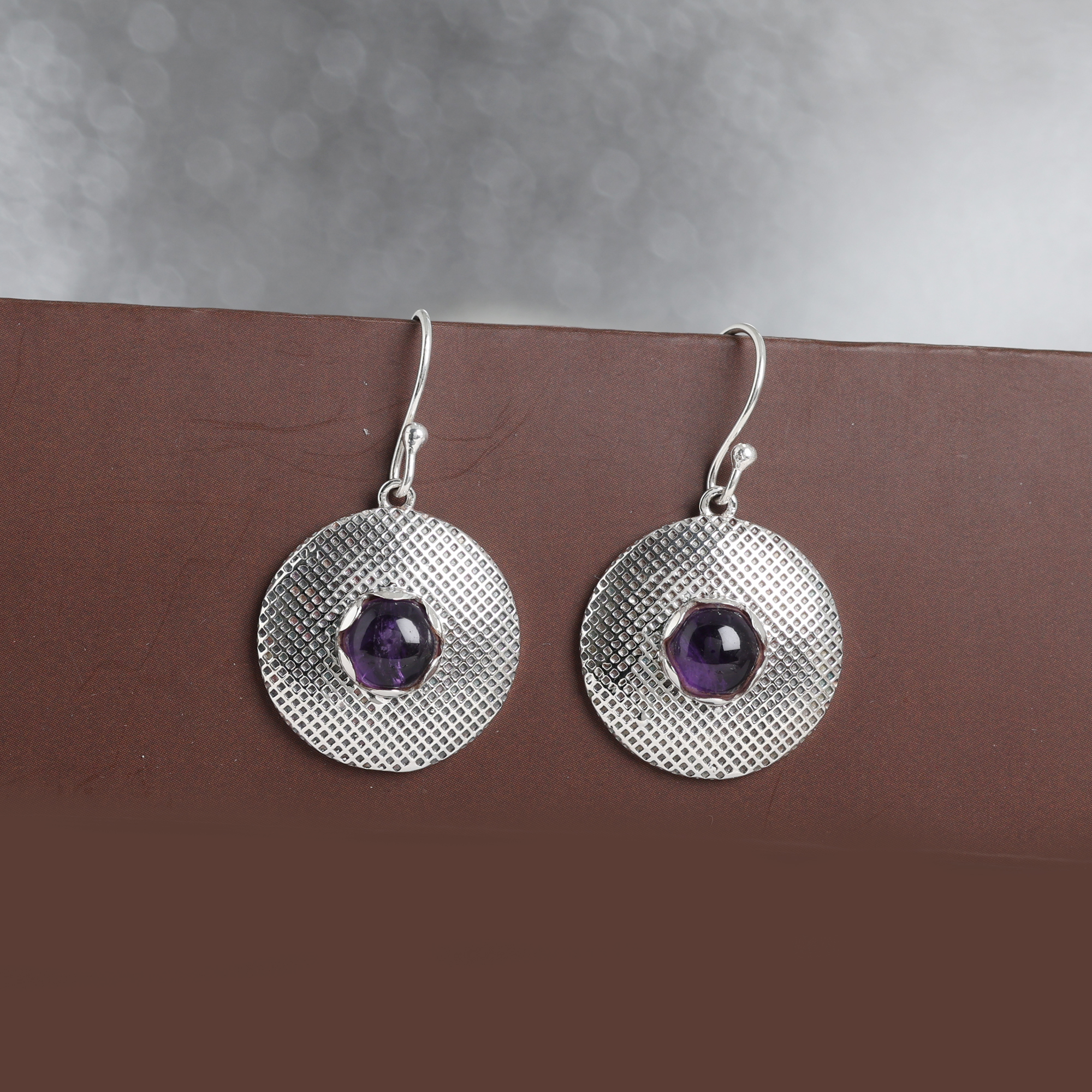 925 Sterling Silver Amethyst Earring Anniversary Gift Birthday Gift Christmas Gift Easter Gift Gemstone Earring Gift For Her Gift For Women Graduation Gift Handmade Earring Handmade Jewelry Silver Earring Silver Jewelry Women Jewelry