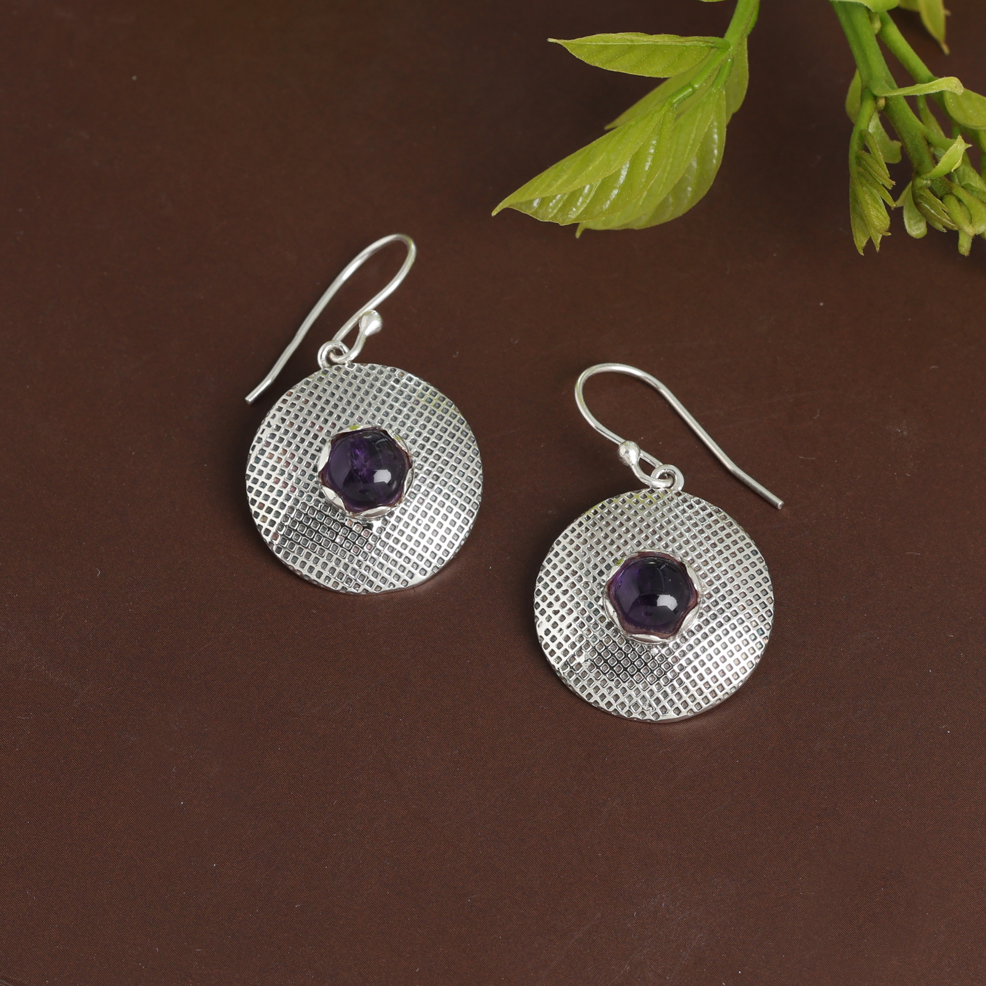 925 Sterling Silver Amethyst Earring Anniversary Gift Birthday Gift Christmas Gift Easter Gift Gemstone Earring Gift For Her Gift For Women Graduation Gift Handmade Earring Handmade Jewelry Silver Earring Silver Jewelry Women Jewelry