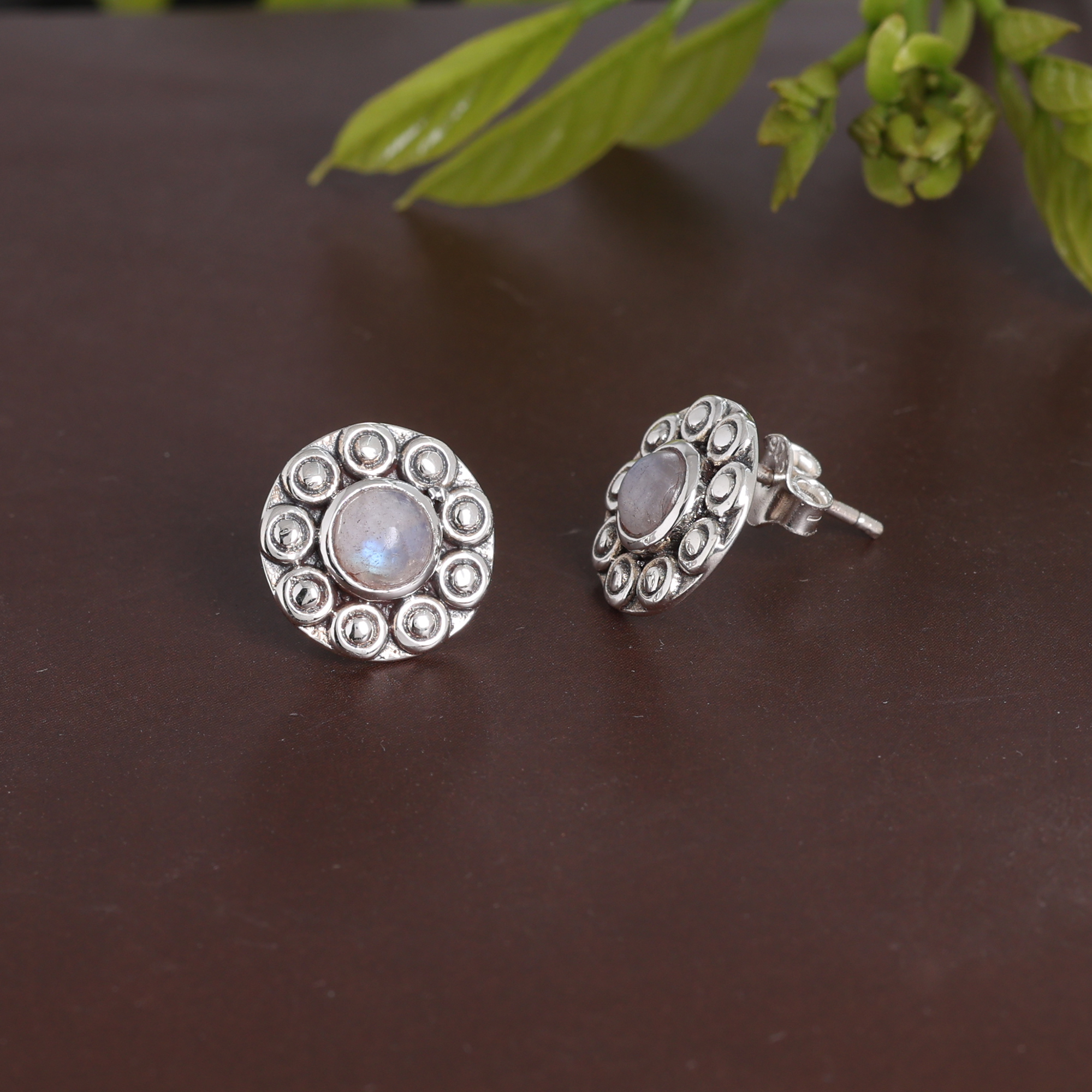 925 Sterling Silver Anniversary Gift Birthday Gift Christmas Gift Easter Gift Gift For Her Graduation Gift Halloween Gift Handmade Earring Handmade Jewelry Jewelry For Gift Jewelry For Sale Moonstone Earring Silver Earring Silver Jewelry Stud Earring Women Earring