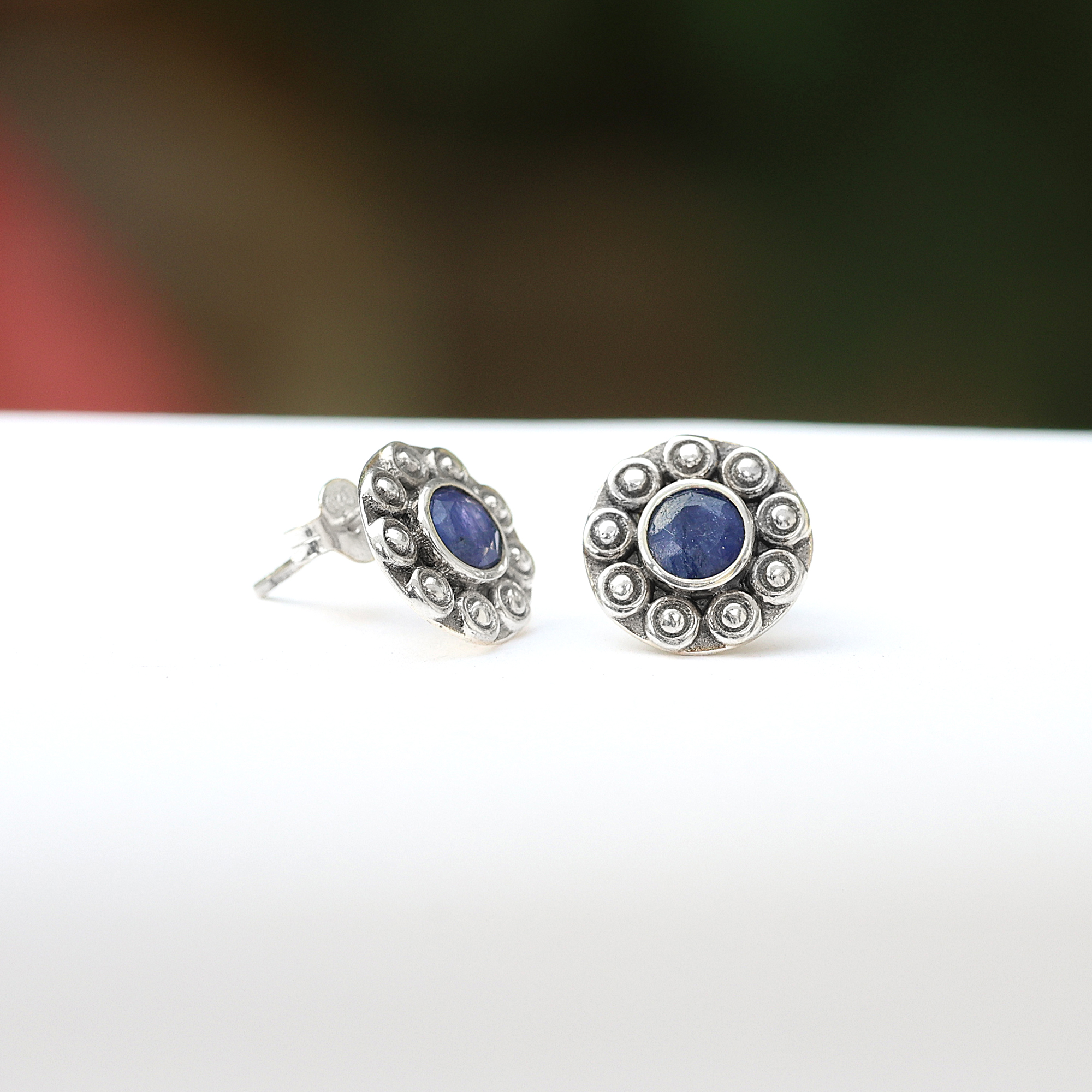 925 Silver Ring Anniversary Gift Birthday Gift Christmas Gift Gemstone  Jewelry Gift For Her Gift For Mom Graduation Gift Halloween Gift Handmade Earring Handmade Jewelry Jewelry For Gift Jewelry For Sale Sapphire Earring Silver Earring Stud Earring Women Earring Women Jewelry