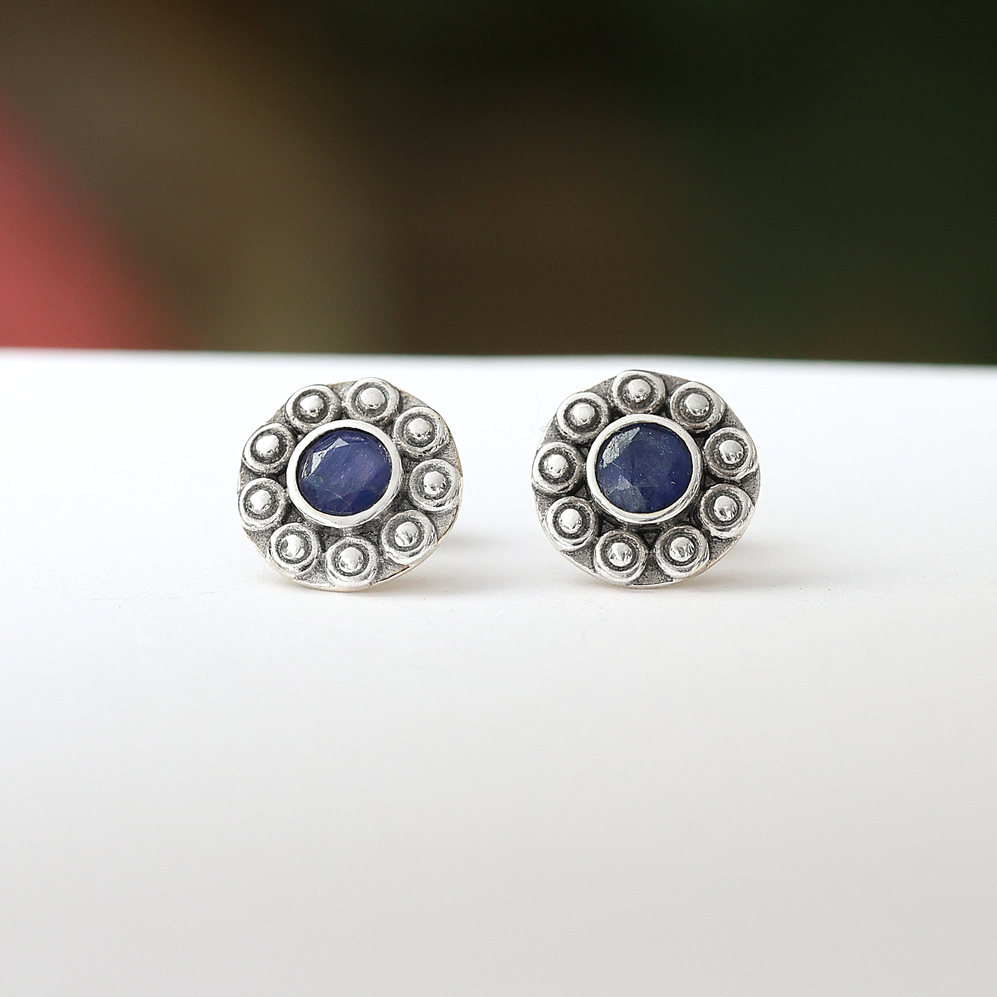 925 Silver Ring Anniversary Gift Birthday Gift Christmas Gift Gemstone  Jewelry Gift For Her Gift For Mom Graduation Gift Halloween Gift Handmade Earring Handmade Jewelry Jewelry For Gift Jewelry For Sale Sapphire Earring Silver Earring Stud Earring Women Earring Women Jewelry