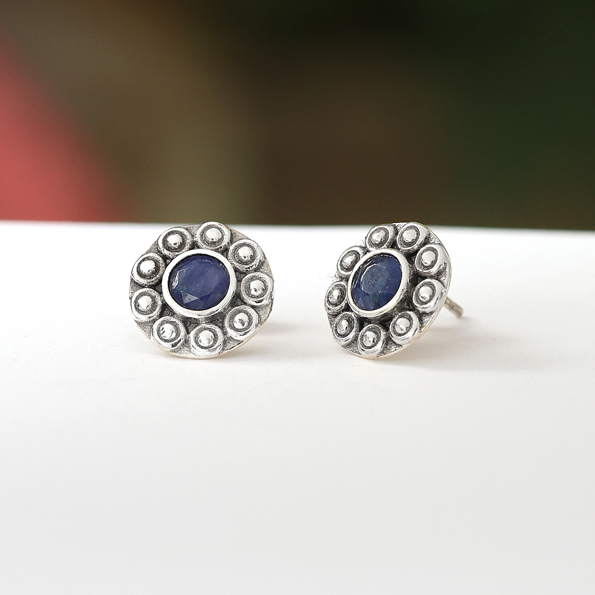 925 Silver Ring Anniversary Gift Birthday Gift Christmas Gift Gemstone  Jewelry Gift For Her Gift For Mom Graduation Gift Halloween Gift Handmade Earring Handmade Jewelry Jewelry For Gift Jewelry For Sale Sapphire Earring Silver Earring Stud Earring Women Earring Women Jewelry