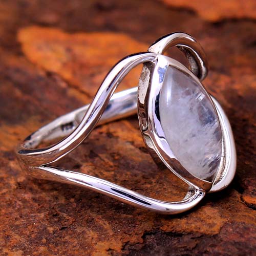 925 Sterling Silver Birthday Gift Christmas Gift Crystal Ring Designer Ring Halloween Gift Handmade Jewelry Moonstone Ring Silver Ring Wedding Ring