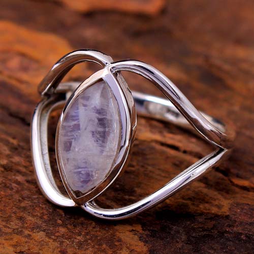 925 Sterling Silver Birthday Gift Christmas Gift Crystal Ring Designer Ring Halloween Gift Handmade Jewelry Moonstone Ring Silver Ring Wedding Ring