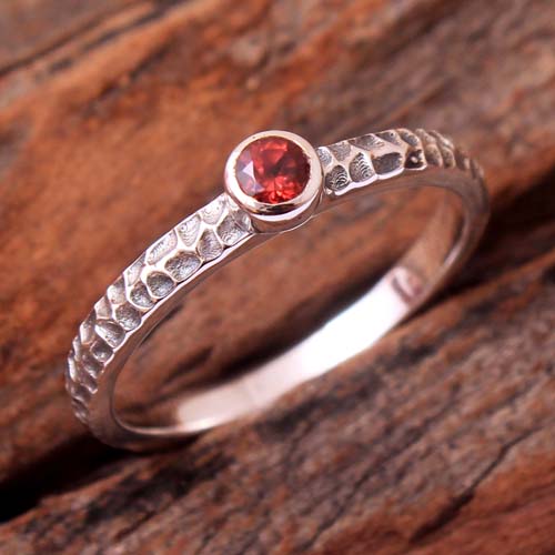 925 Silver Blue Birthday Gift Christmas Gift Crystal Ring Faceted Design Ring Halloween Gift Handmade Jewelry Red Garnet Ring Red Gemstone Ring Round Gemstone Silver Ring