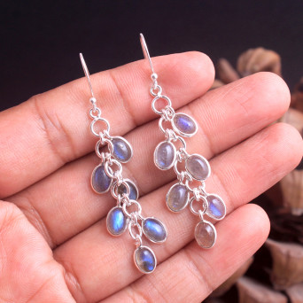 Labradorite Earring Silver Earring Chandelier Earring Women Earring